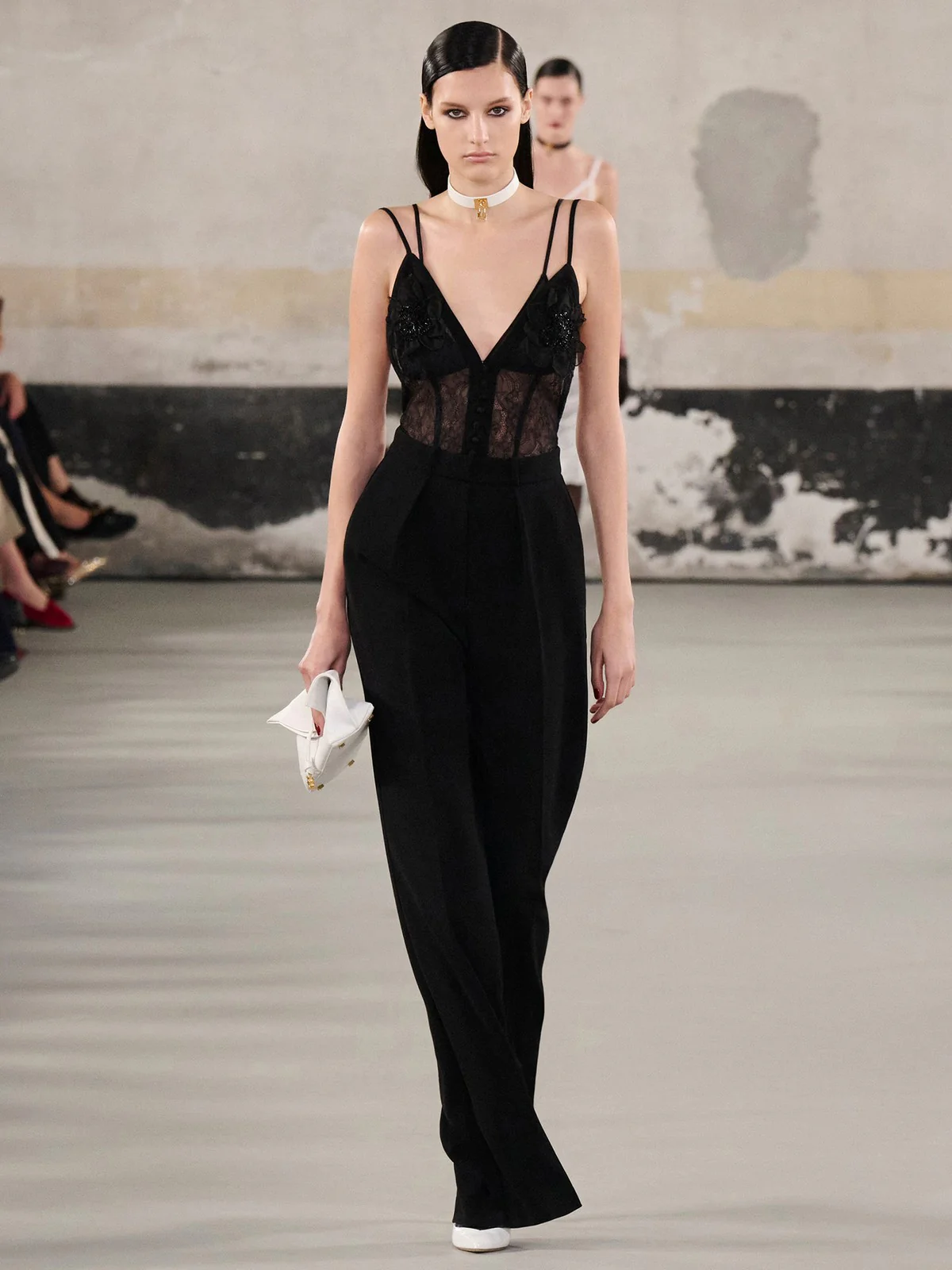 ELISABETTA FRANCHI Tuta Donna  TU04952E2-110 Nero - Image 6