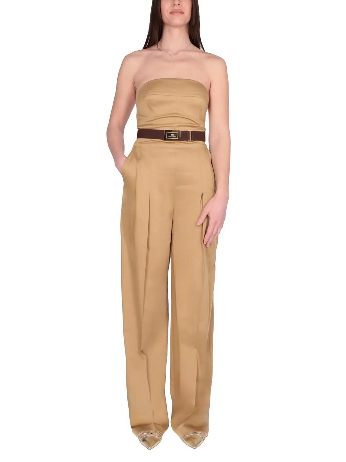 ELISABETTA FRANCHI Tuta Donna TU05152E2-032 Marrone - Image 2
