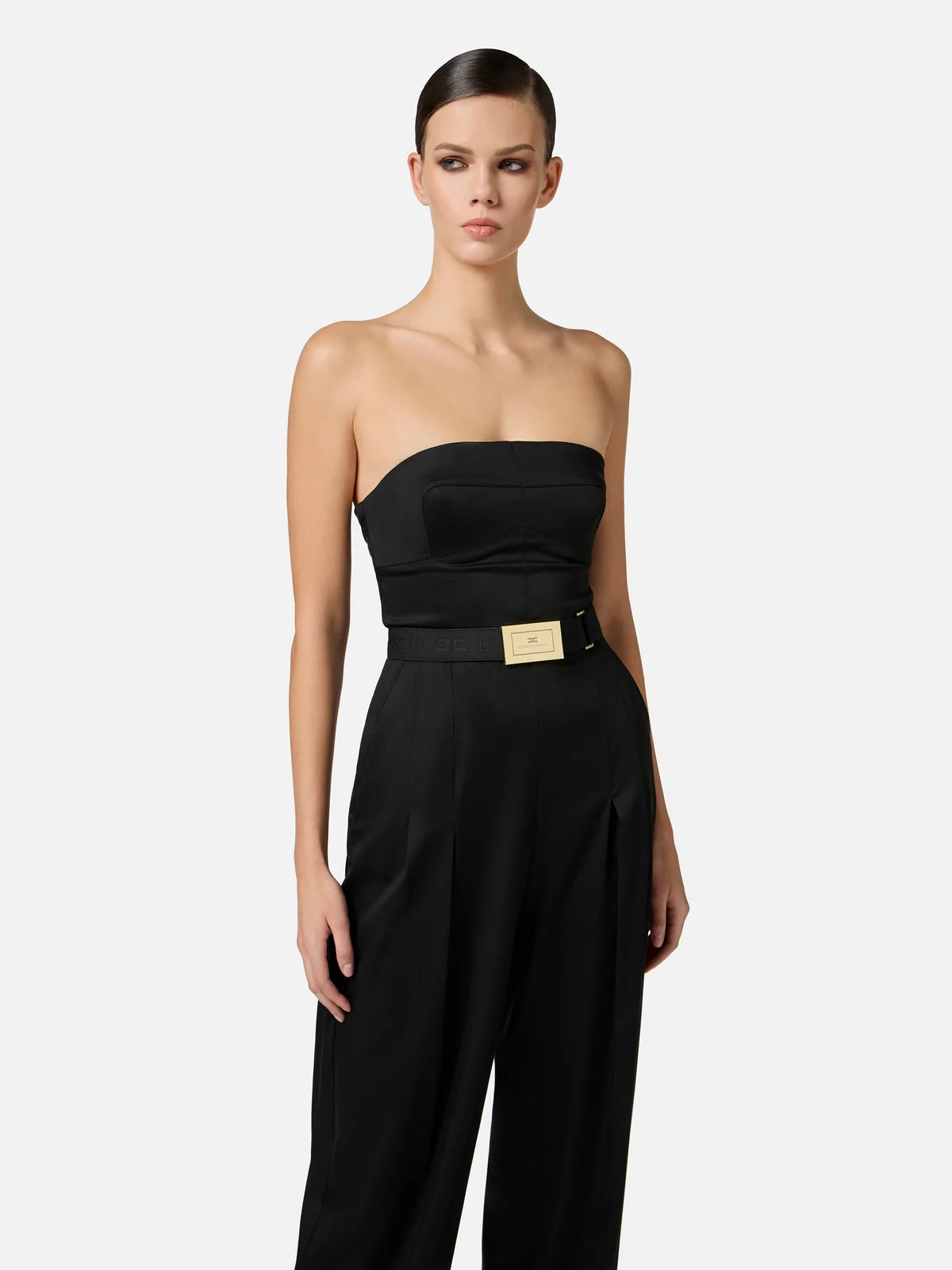 ELISABETTA FRANCHI Tuta Donna  TU05152E2-110 Nero - Image 3