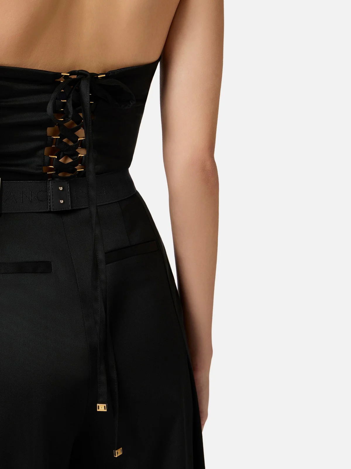 ELISABETTA FRANCHI Tuta Donna  TU05152E2-110 Nero - Image 4