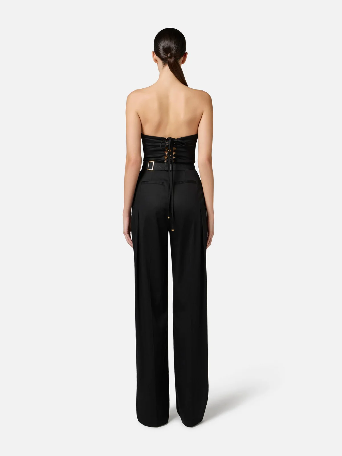 ELISABETTA FRANCHI Tuta Donna  TU05152E2-110 Nero - Image 5