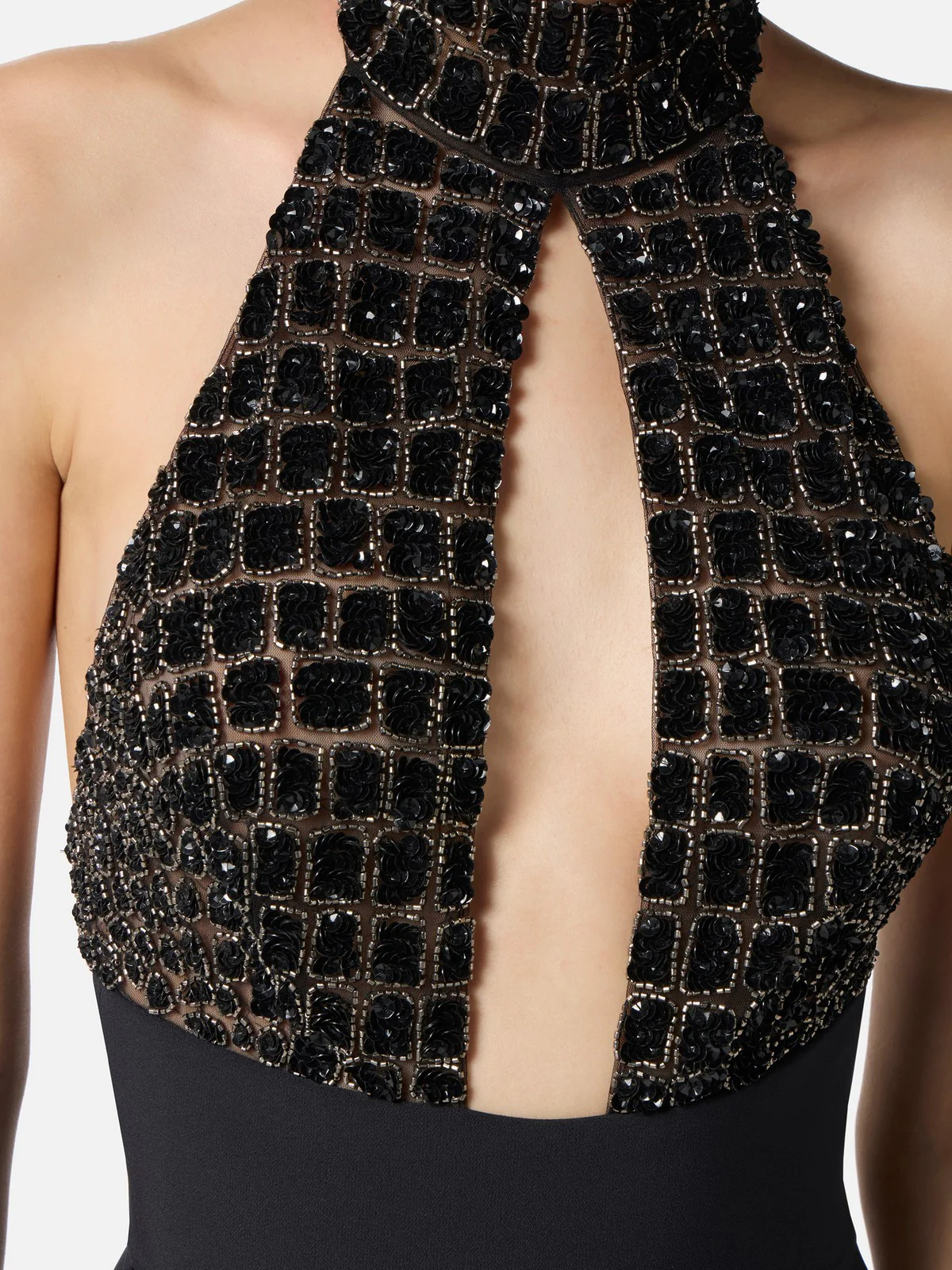 ELISABETTA FRANCHI Tuta Donna  TU06257E2 110 Nero - Image 4