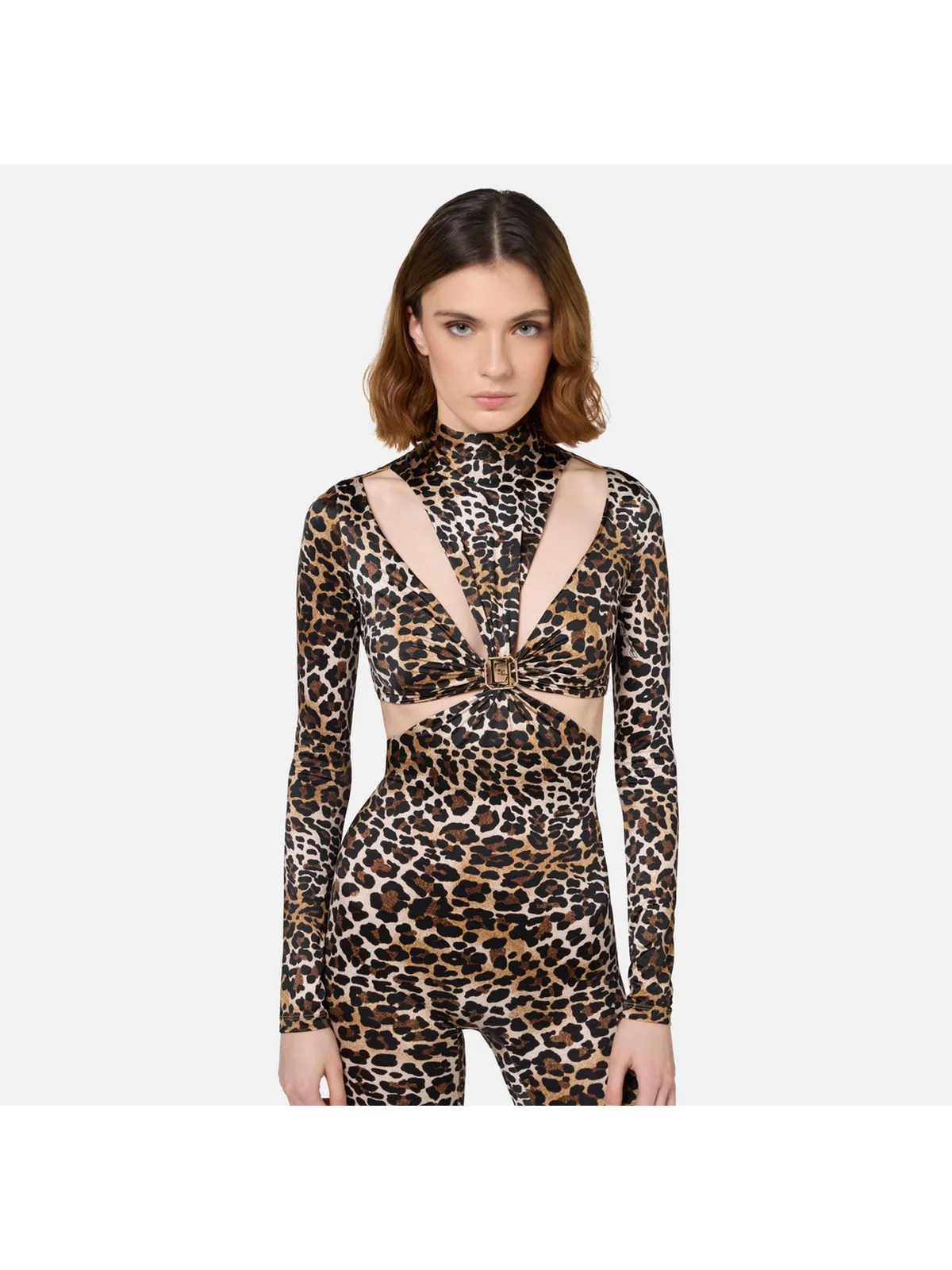 ELISABETTA FRANCHI Tuta Donna  TUS3247E2 B85 Marrone - Image 3