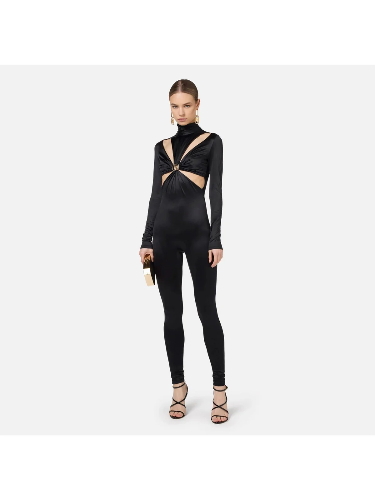 ELISABETTA FRANCHI Tuta Donna  TUT3247E2 110 Nero - Image 2