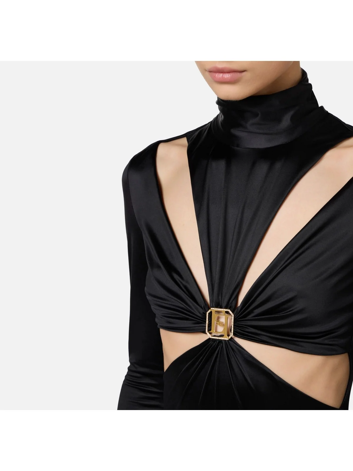 ELISABETTA FRANCHI Tuta Donna  TUT3247E2 110 Nero - Image 4