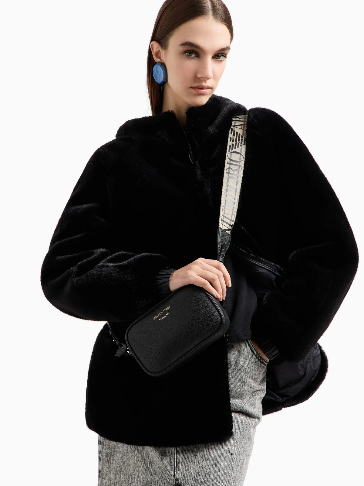 EMPORIO ARMANI Borsa Donna  EW000537 AF12103 MC032 Nero - Image 6