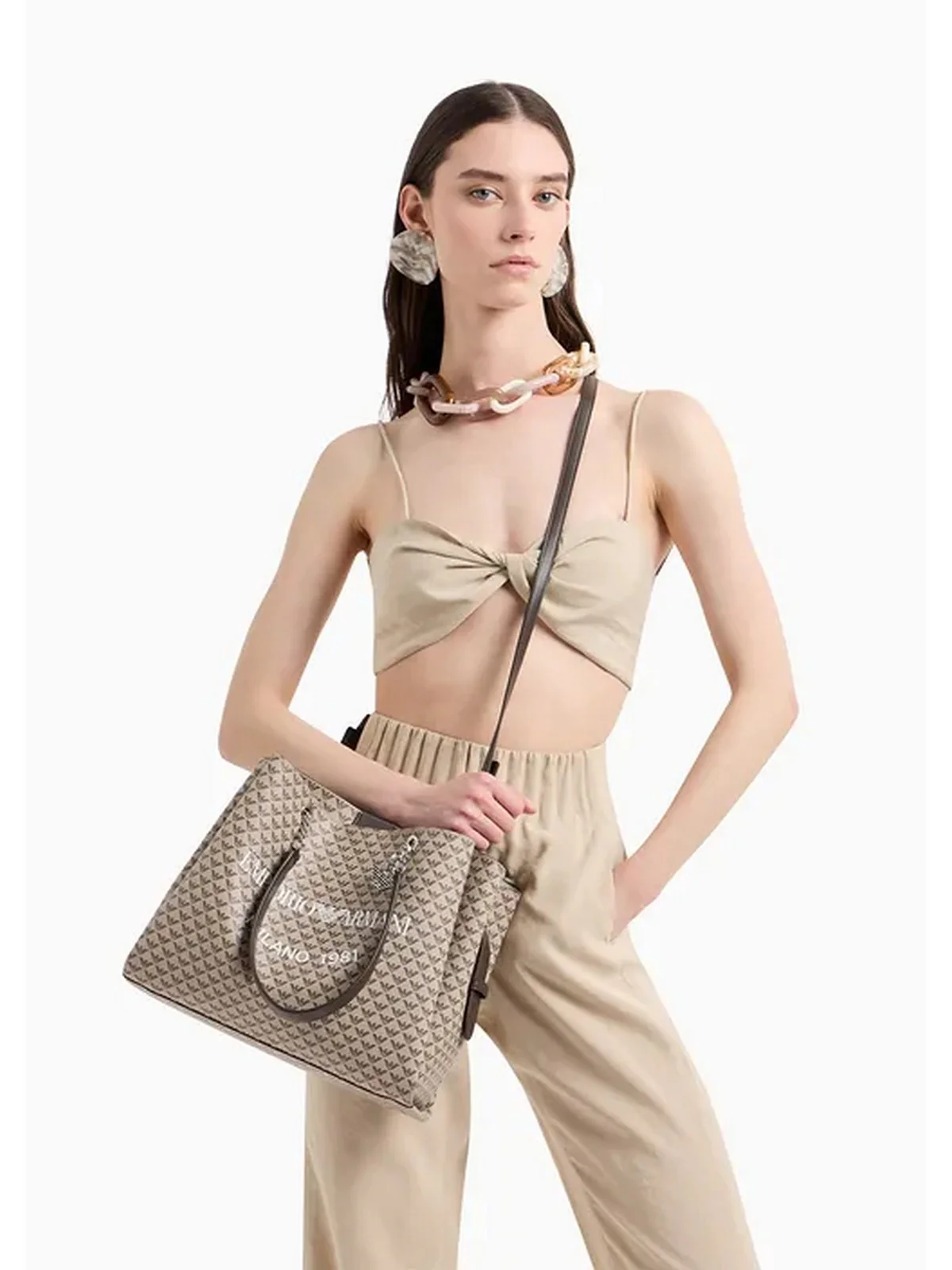 EMPORIO ARMANI Borsa Donna  Y3D158 YWS0E 80757 Marrone - Image 7