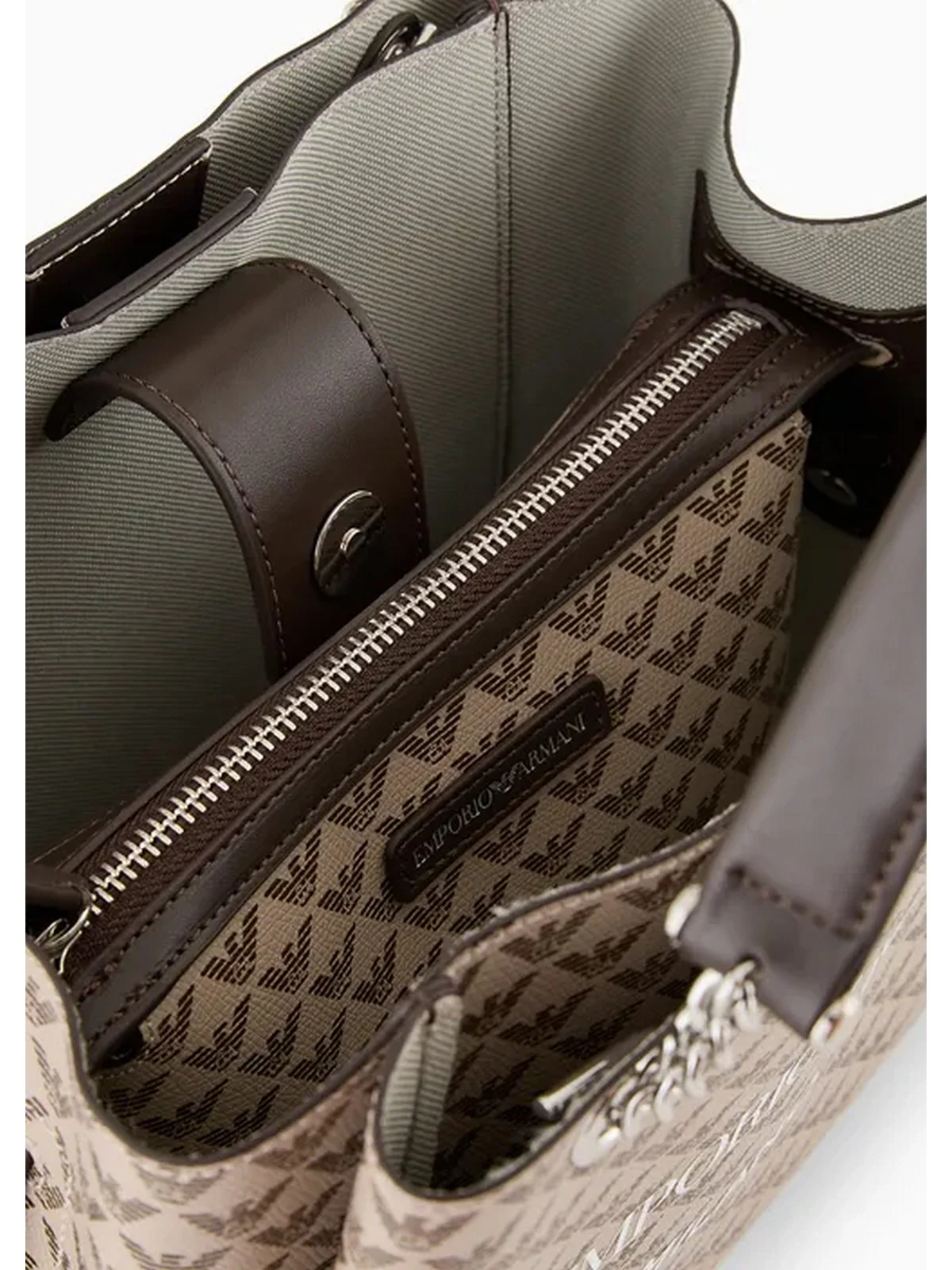 EMPORIO ARMANI Borsa Donna Y3D159 YWS0E 80757 Marrone - Image 4