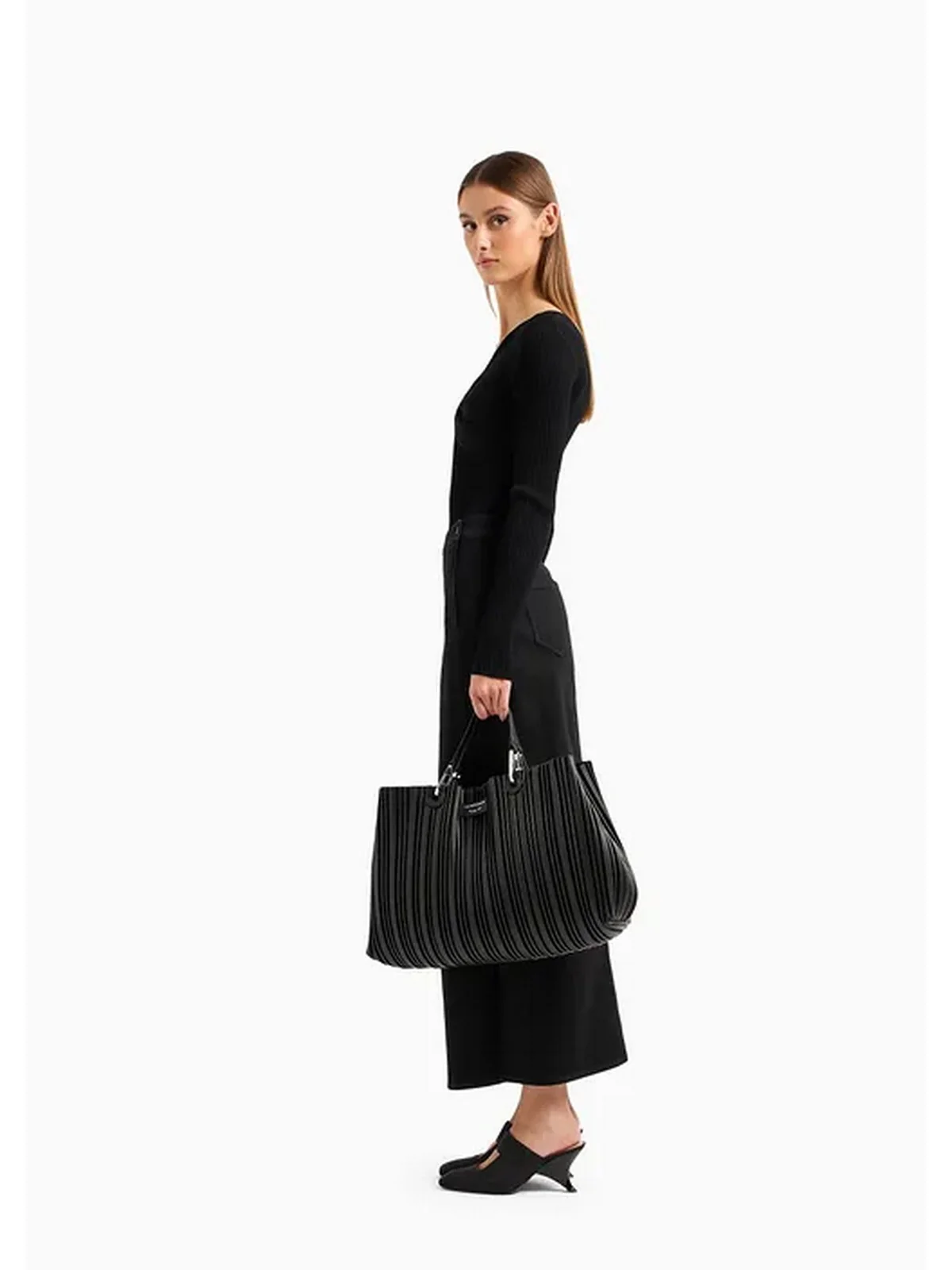 EMPORIO ARMANI Borsa Donna  Y3D165 YWQ4E 80001 Nero - Image 5