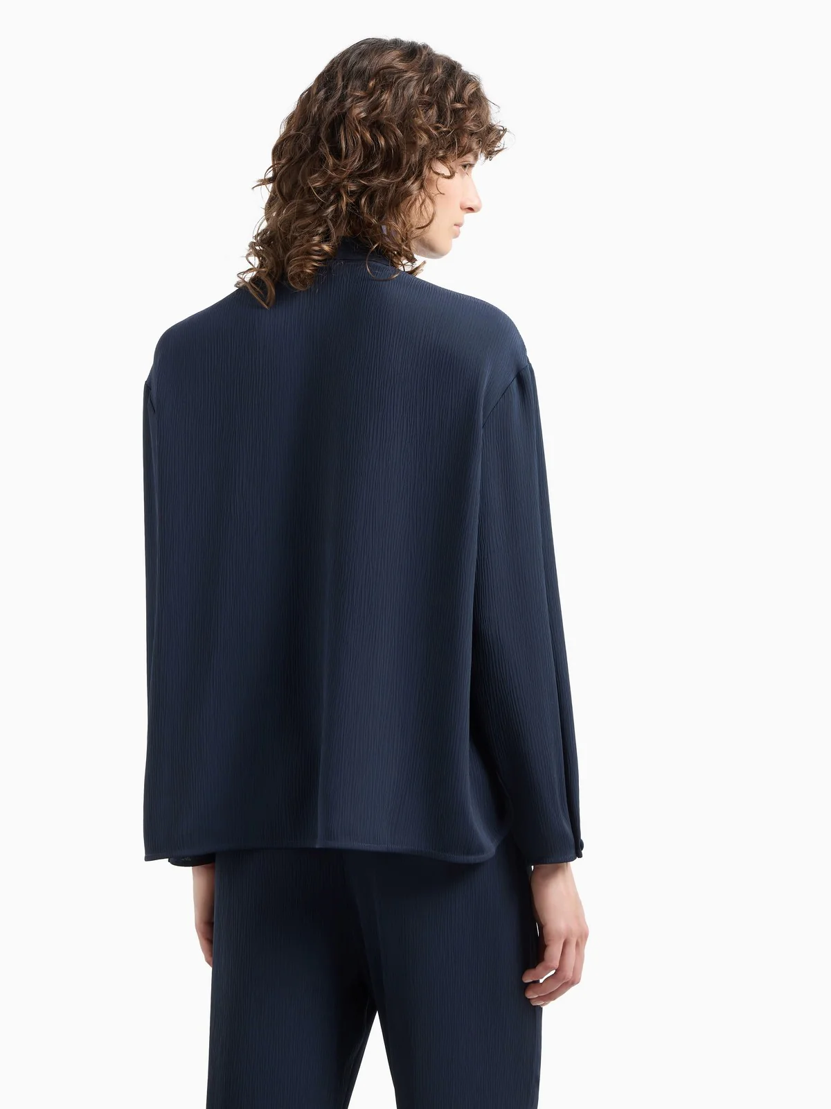 EMPORIO ARMANI Camicia Donna EW000863 AF12521 UB081 Blu - Image 3
