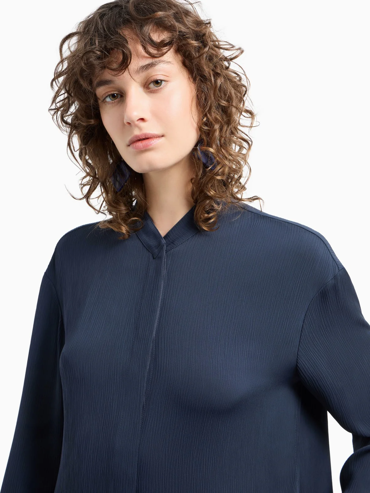 EMPORIO ARMANI Camicia Donna EW000863 AF12521 UB081 Blu - Image 5