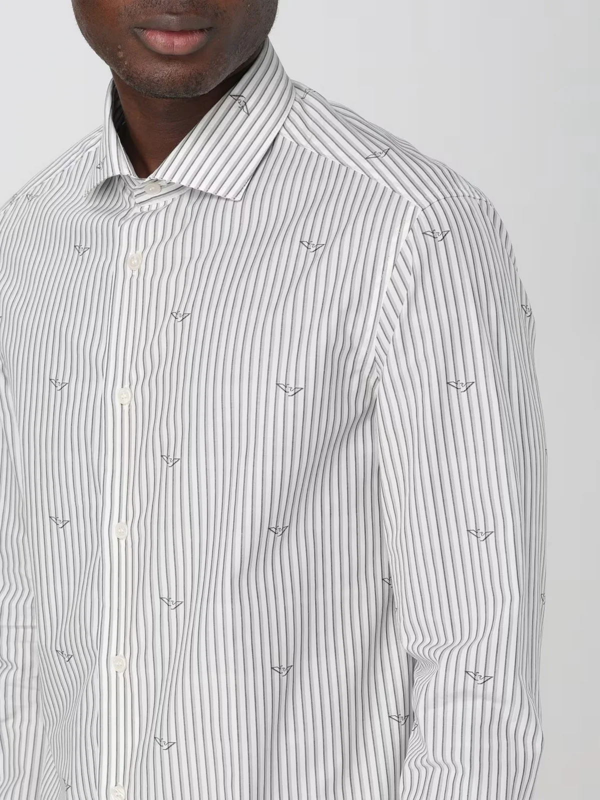 EMPORIO ARMANI Camicia Uomo  3D1C86 1K3LZ F1H0 Grigio - Image 3