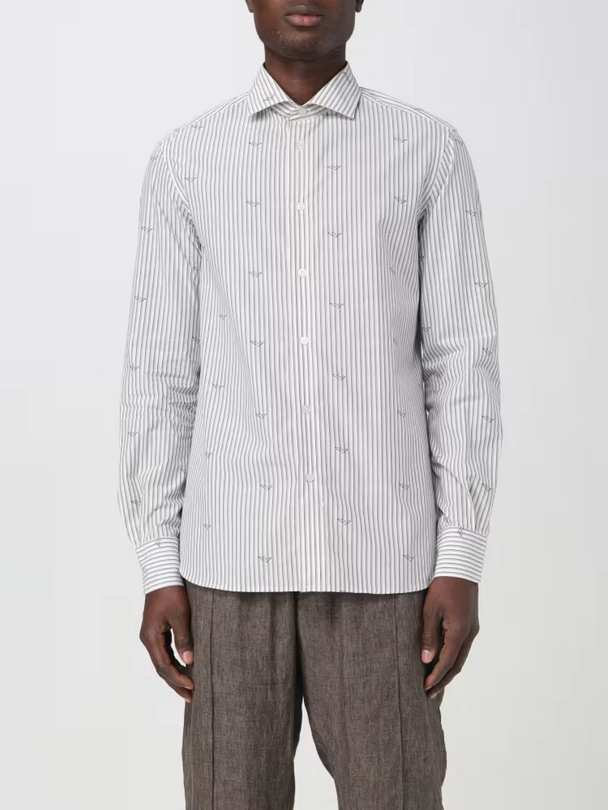 EMPORIO ARMANI Camicia Uomo  3D1C86 1K3LZ F1H0 Grigio - Image 4