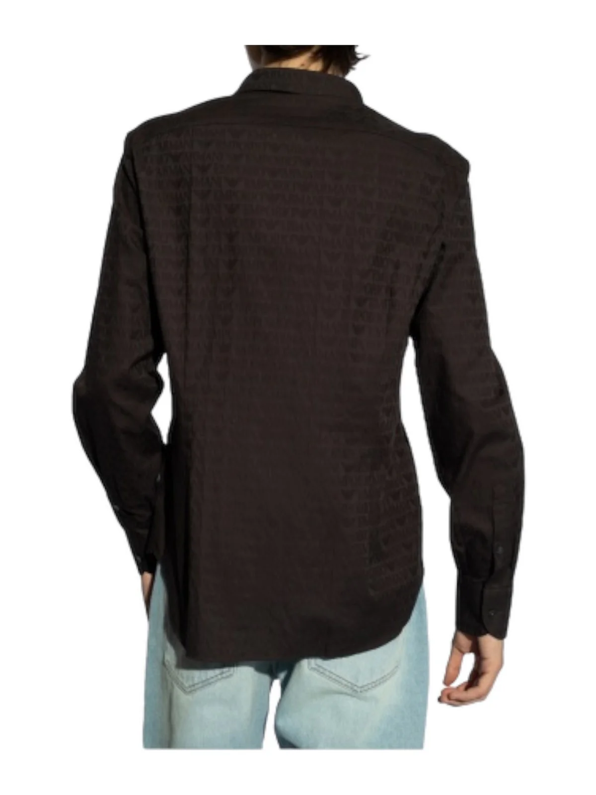 EMPORIO ARMANI Camicia Uomo  3D1C86 1NIUZ F056 Nero - Image 3