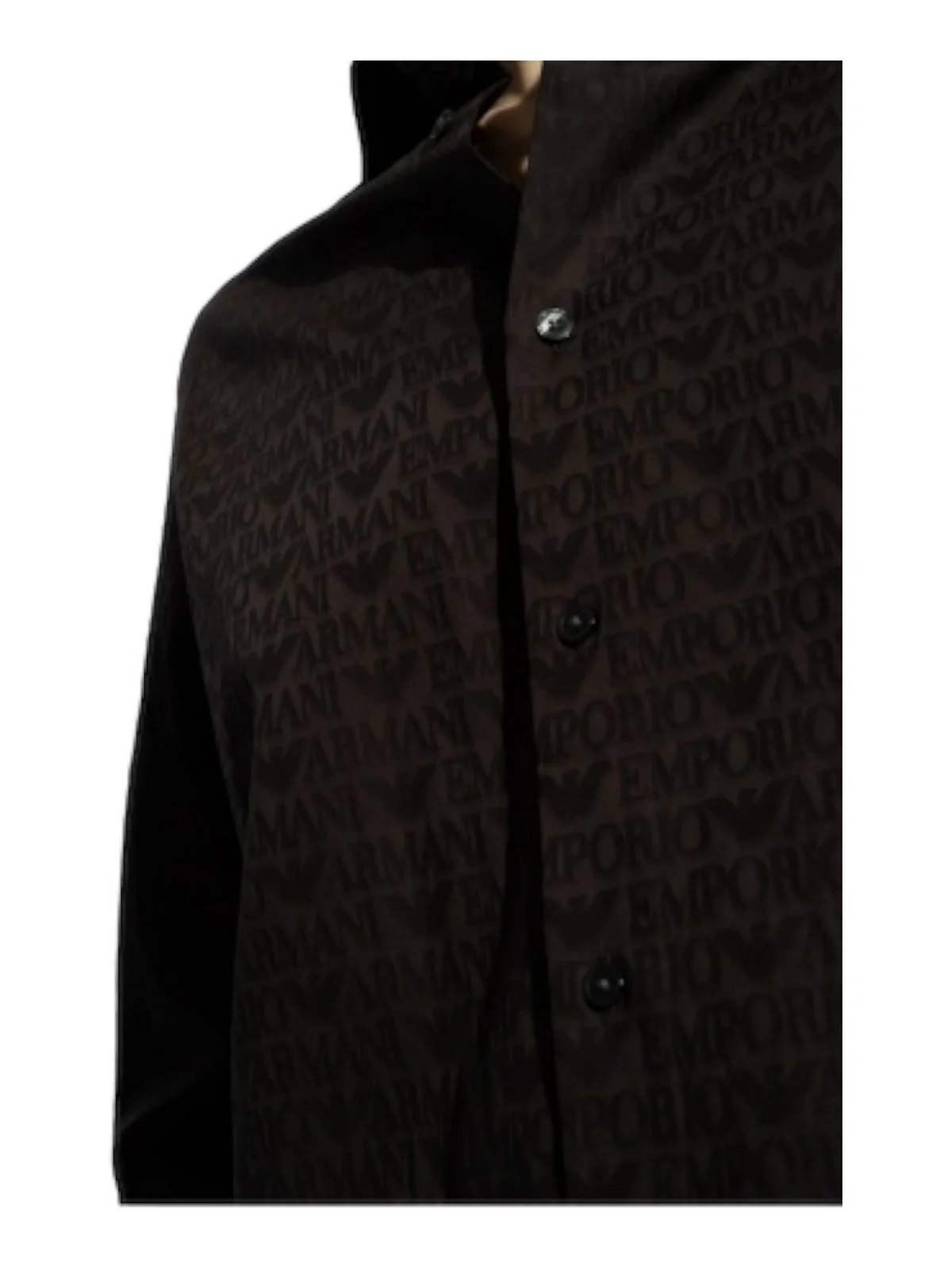 EMPORIO ARMANI Camicia Uomo  3D1C86 1NIUZ F056 Nero - Image 4