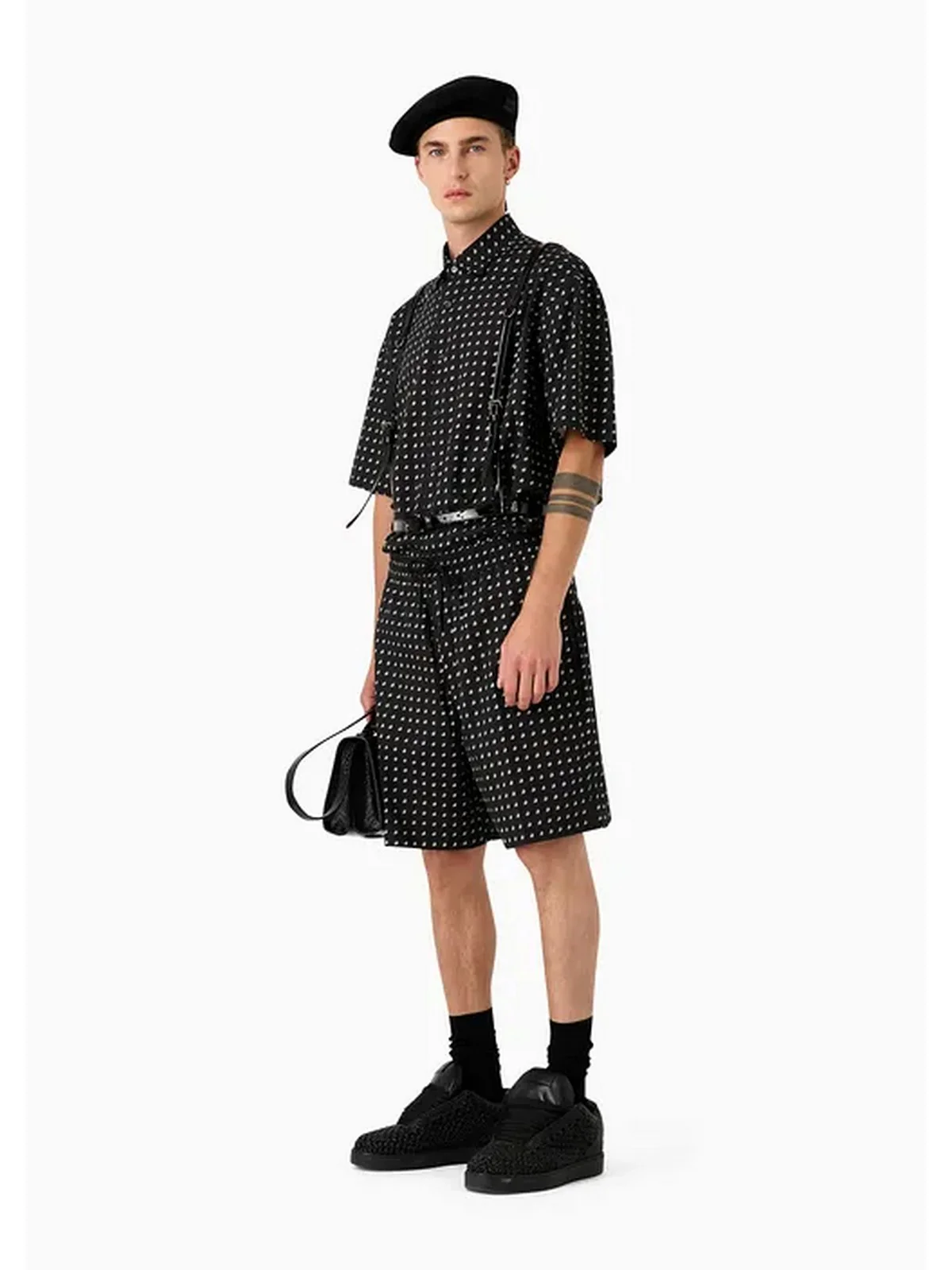 EMPORIO ARMANI Camicia Uomo 3D1CG7 1NRDZ F013 Nero - Image 4