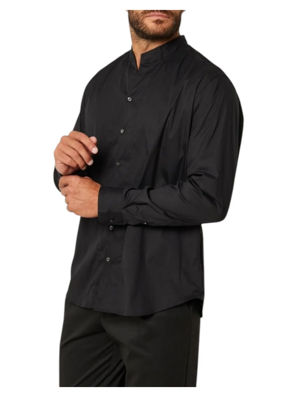 EMPORIO ARMANI Camicia Uomo  EM000193 TE10397 UC001 BLACK BEAUTY - Image 2