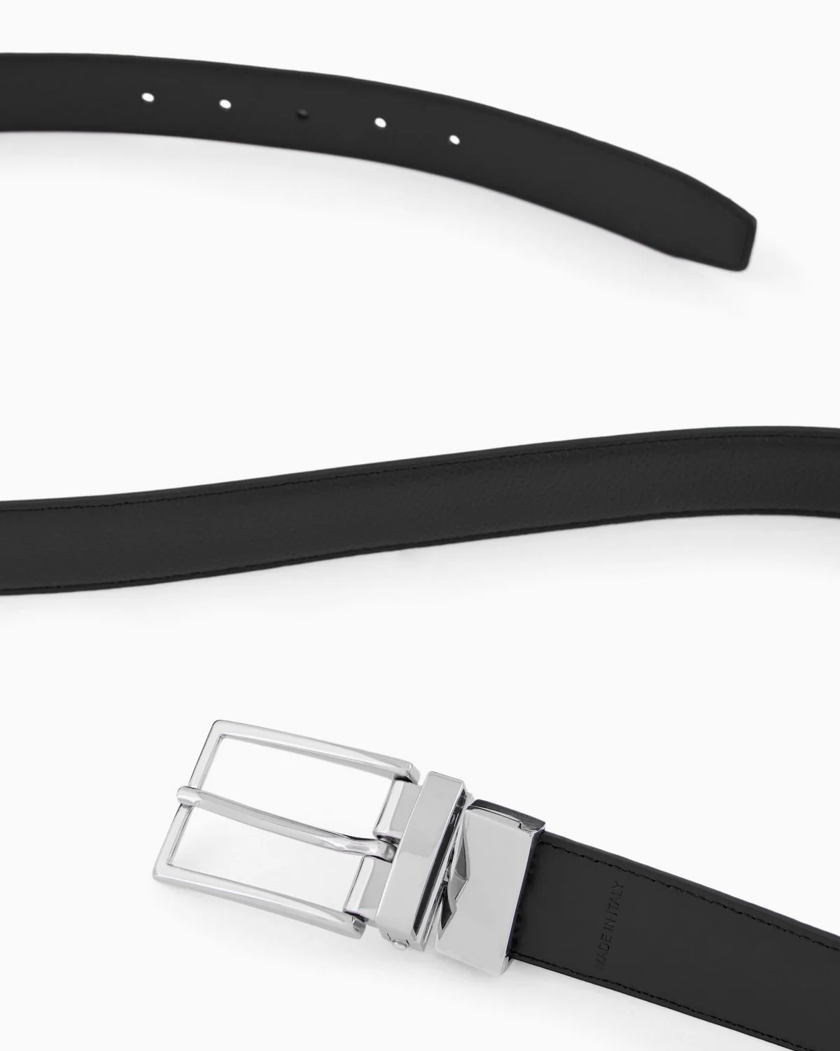 EMPORIO ARMANI Cintura Uomo  EM001598 AF14630 MC043 BLACK / BLACK - Image 4