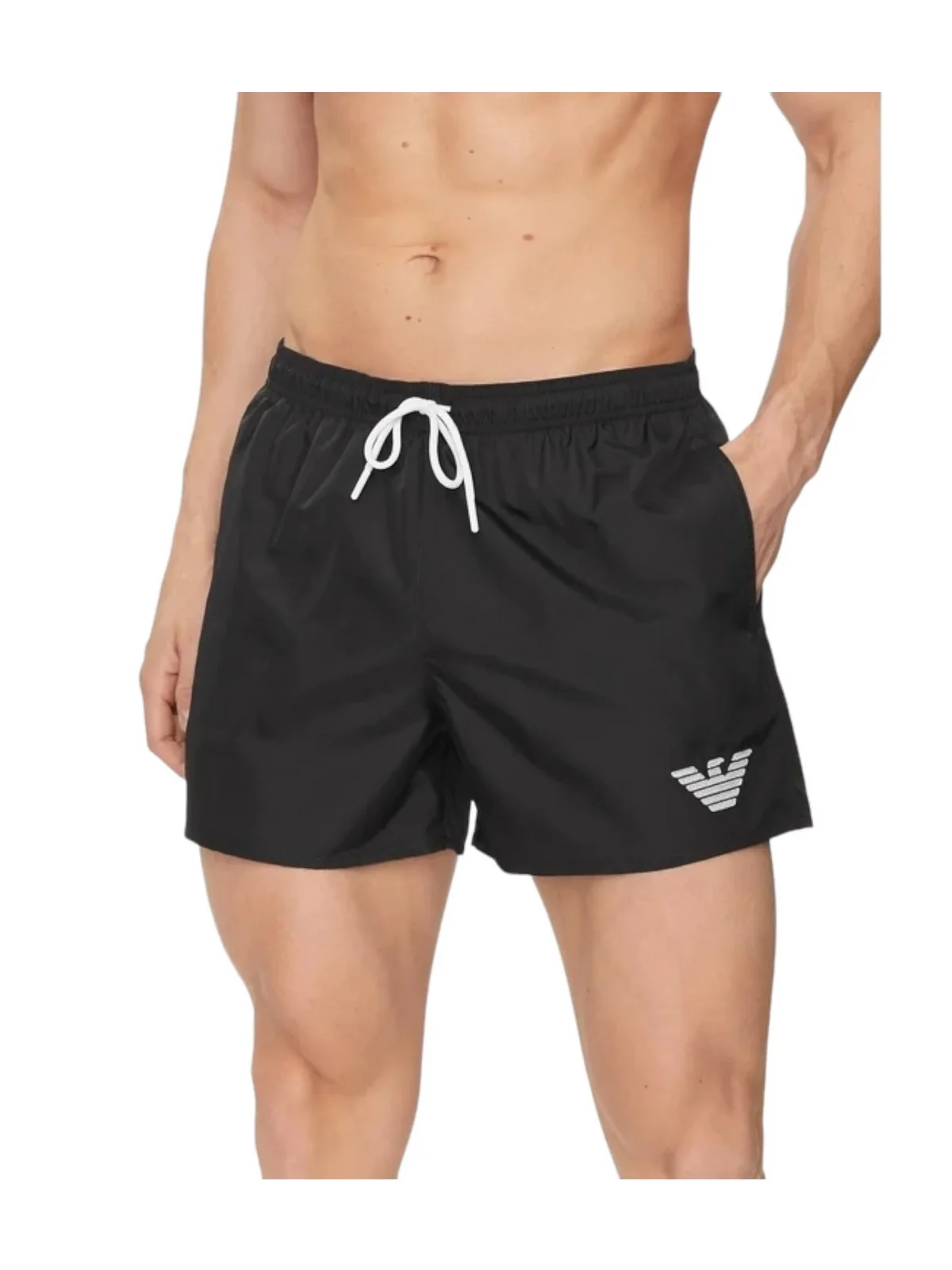 EMPORIO ARMANI Costume da bagno Uomo  211752 4R438 00020 Nero - Image 4