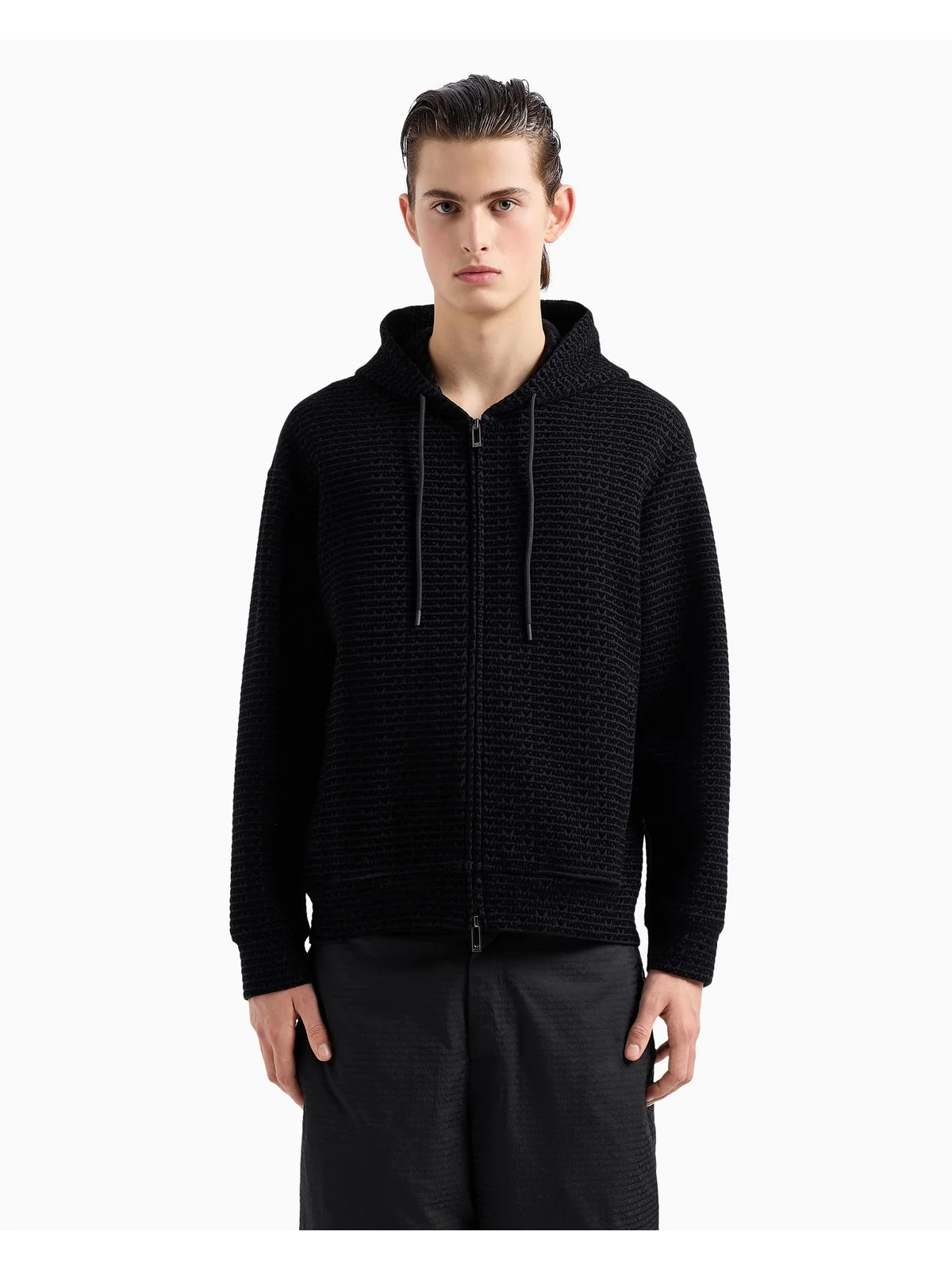 EMPORIO ARMANI Felpa Uomo  6D1MB0 1JHSZ 0999 Nero - Image 2