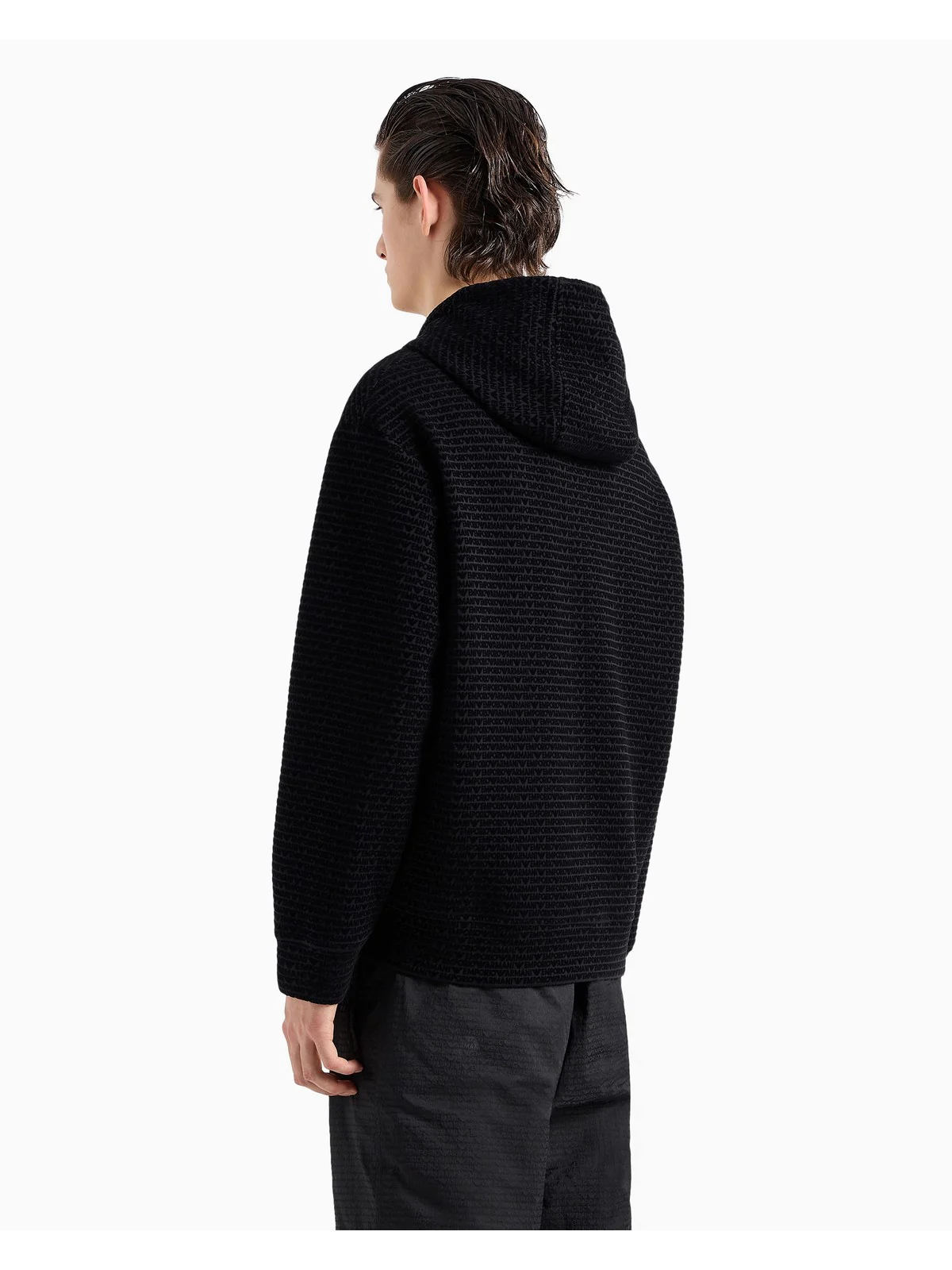 EMPORIO ARMANI Felpa Uomo  6D1MB0 1JHSZ 0999 Nero - Image 3