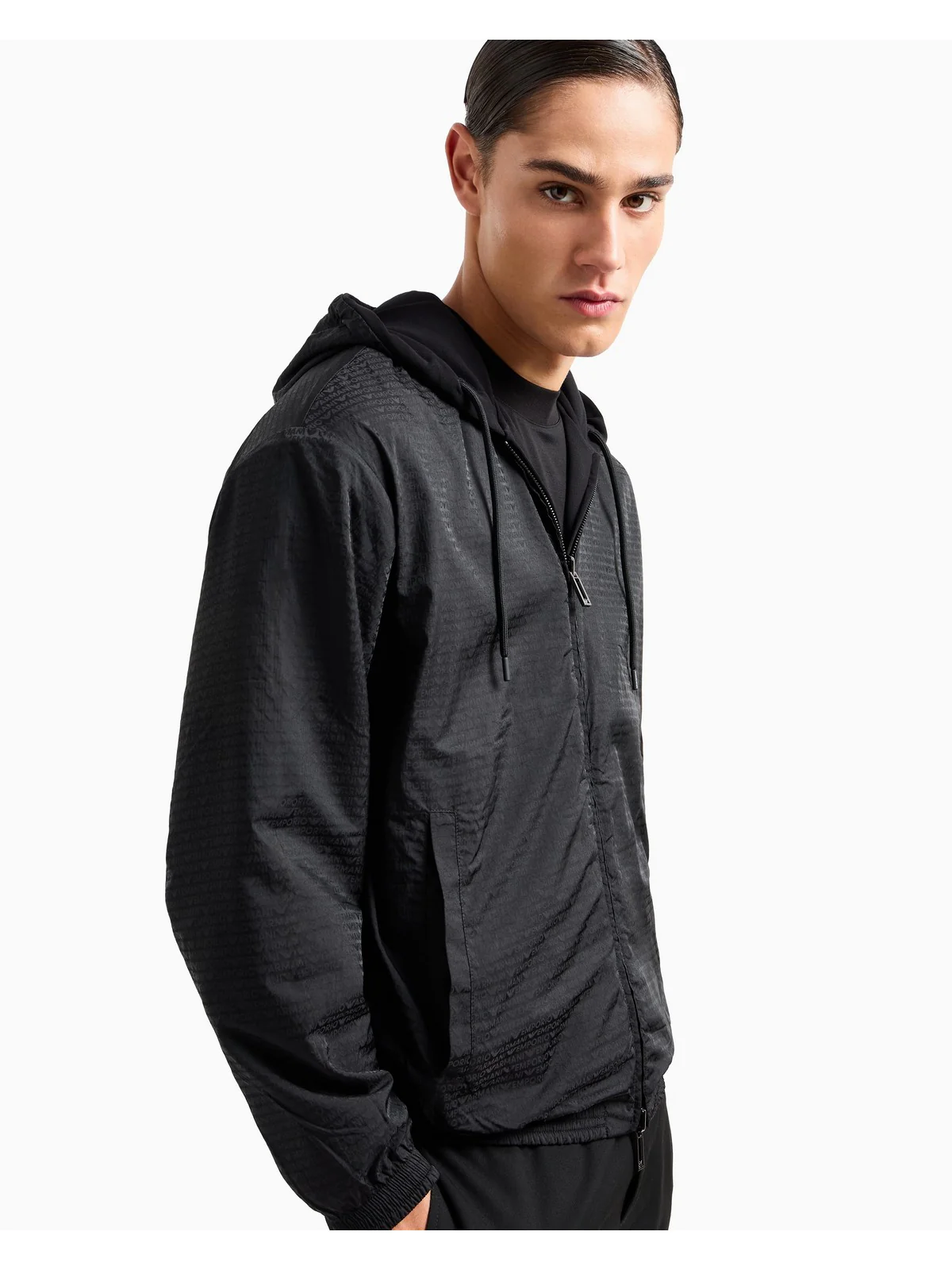 EMPORIO ARMANI Felpa Uomo  6D1MD3 1JHSZ 0999 Nero - Image 2