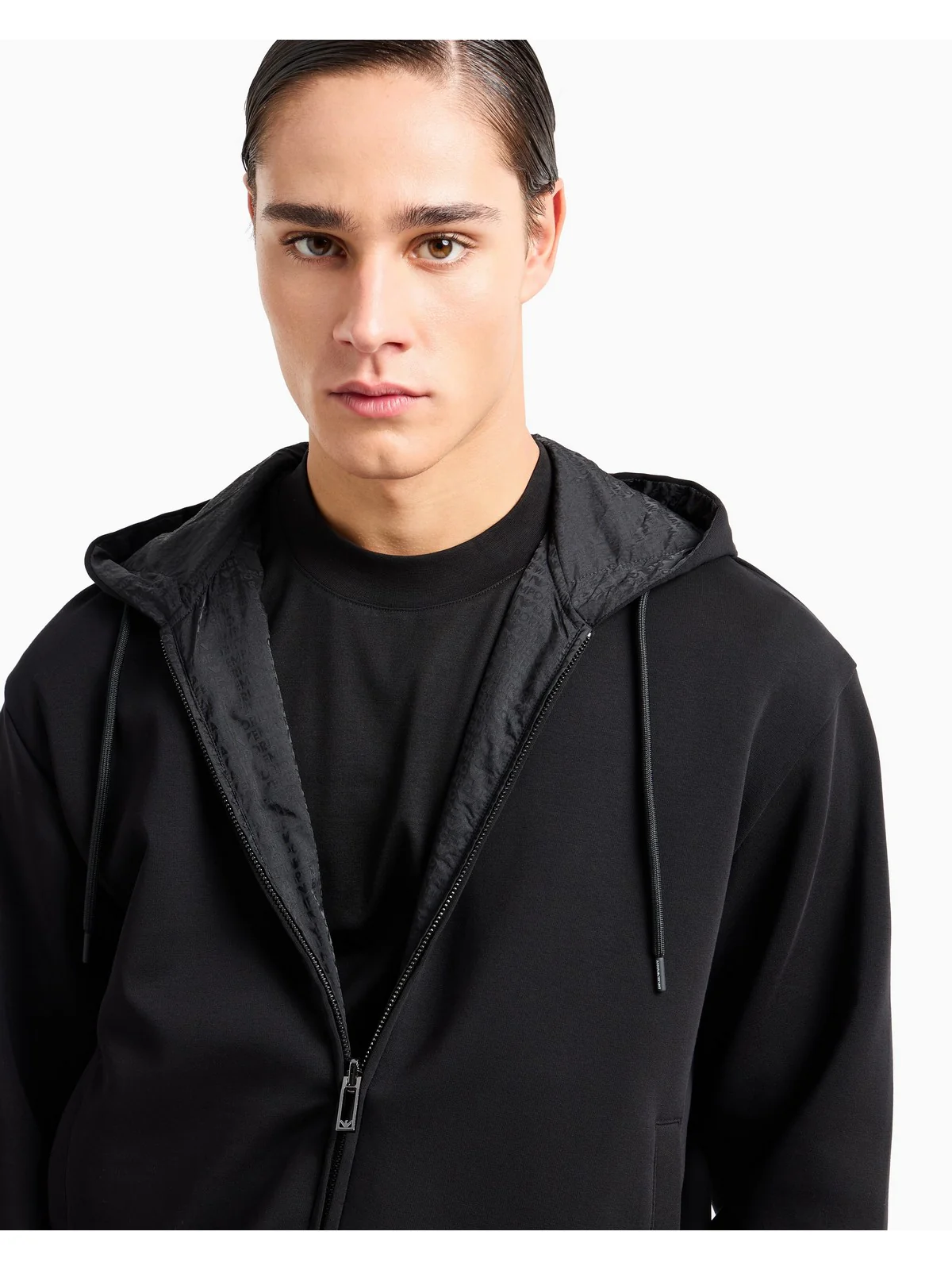 EMPORIO ARMANI Felpa Uomo  6D1MD3 1JHSZ 0999 Nero - Image 3
