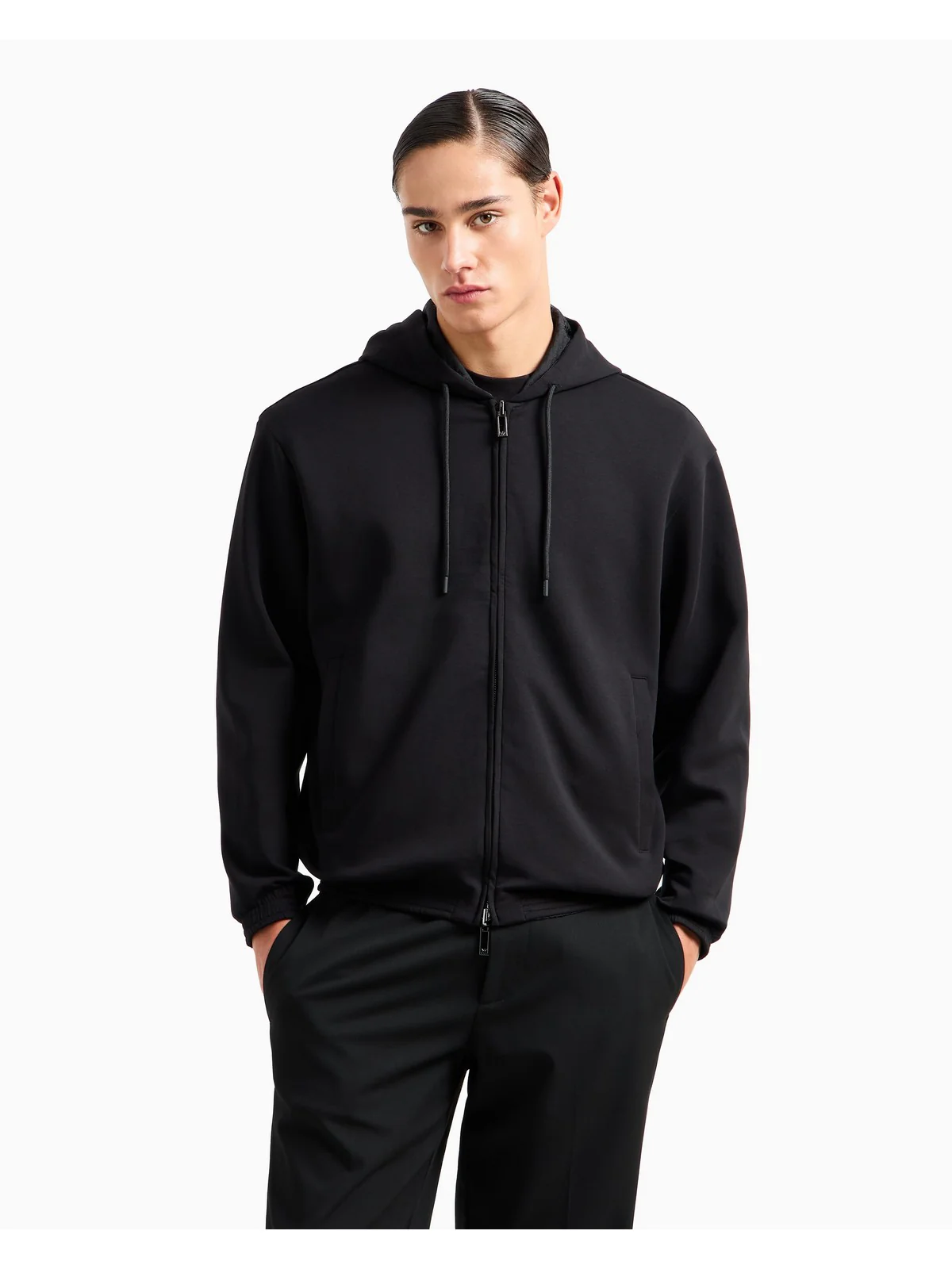 EMPORIO ARMANI Felpa Uomo  6D1MD3 1JHSZ 0999 Nero - Image 4