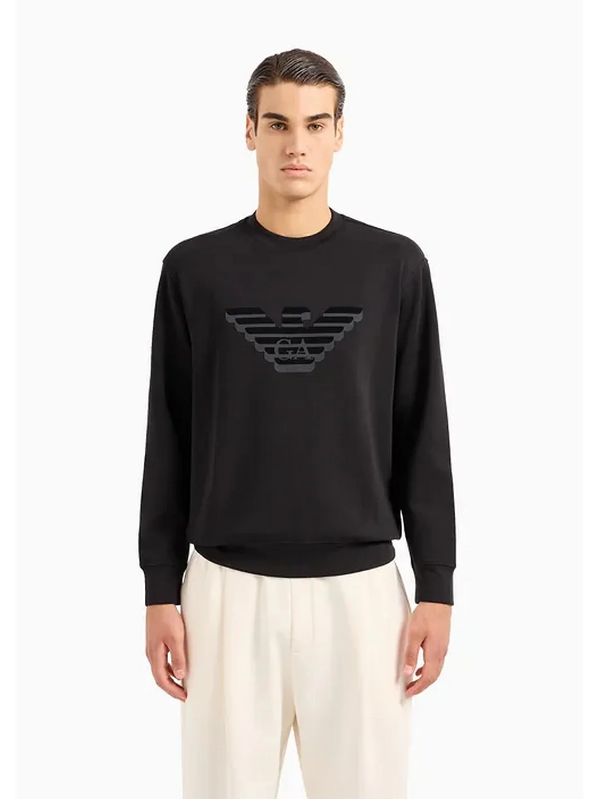 EMPORIO ARMANI Felpa Uomo  6R1MG7 1JHSZ 00A9 Nero - Image 2