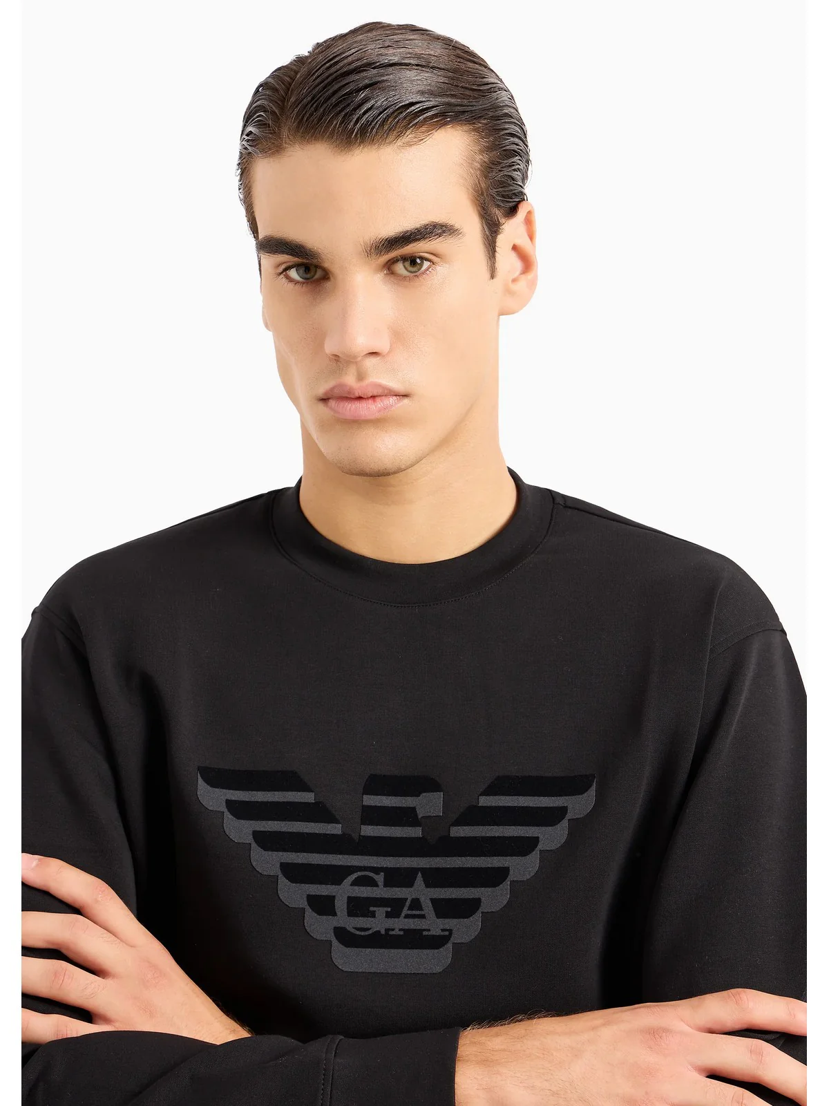 EMPORIO ARMANI Felpa Uomo  6R1MG7 1JHSZ 00A9 Nero - Image 3