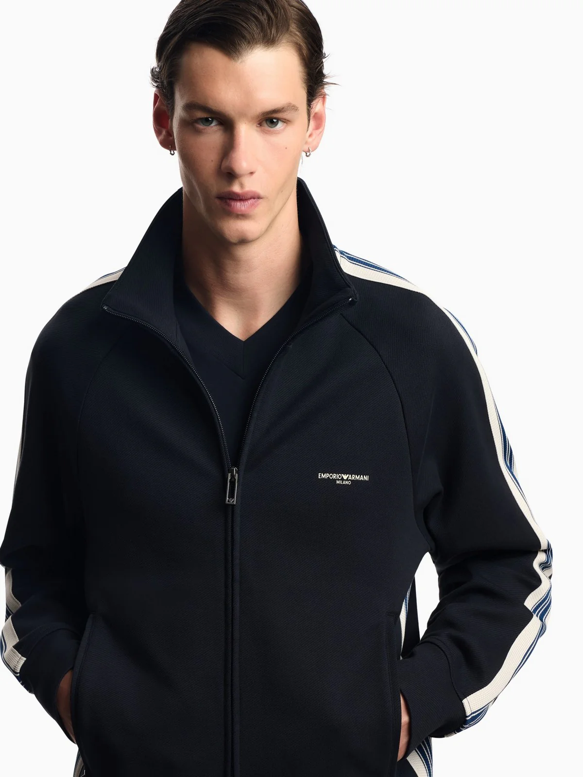 EMPORIO ARMANI Felpa Uomo  EM002872 AF13488 UB118 ICONICO 0920 BLU NAVY EA - Image 2