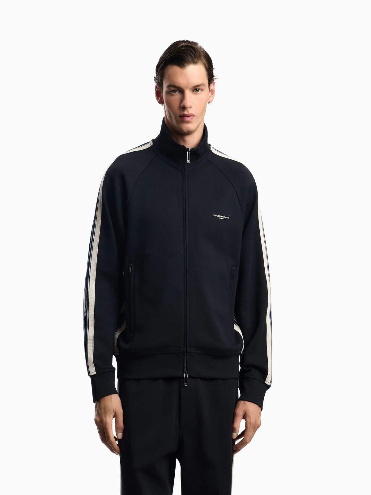 EMPORIO ARMANI Felpa Uomo  EM002872 AF13488 UB118 ICONICO 0920 BLU NAVY EA - Image 3