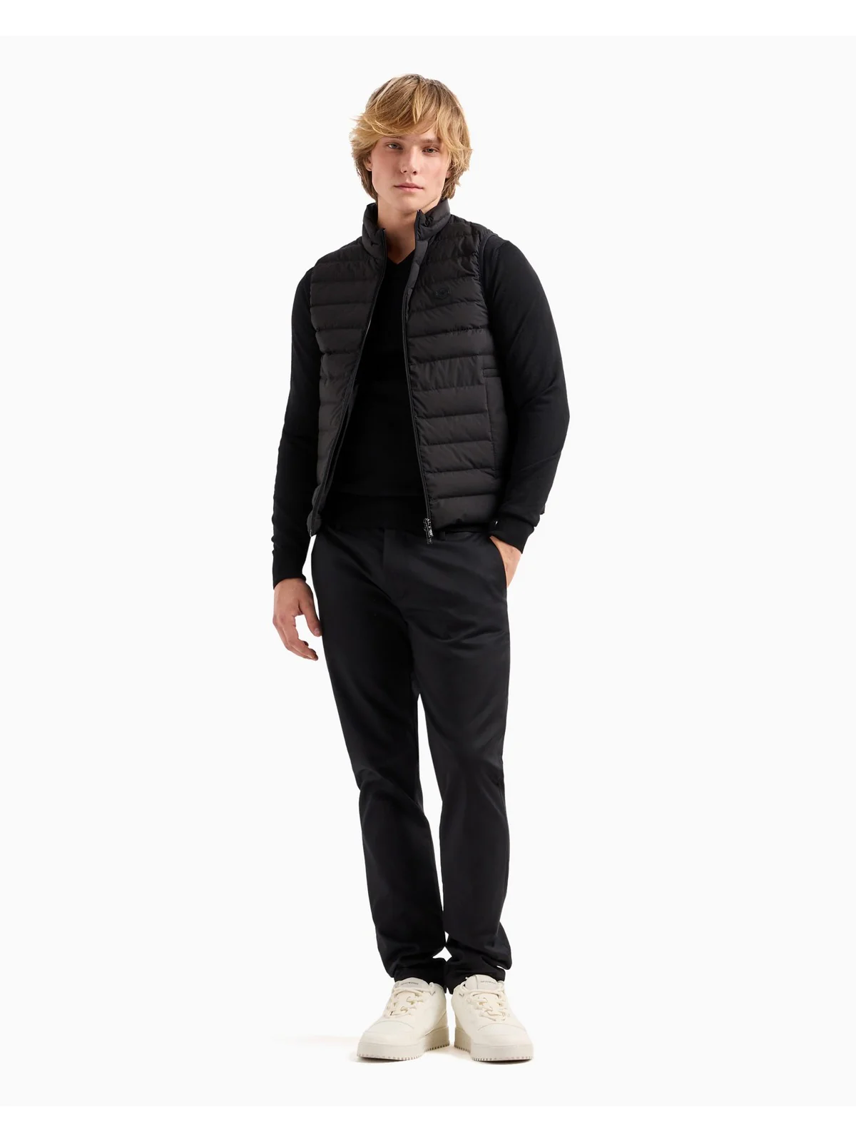 EMPORIO ARMANI Gilet Uomo  8N1BQ1 1NLRZ 0999 Nero - Image 3