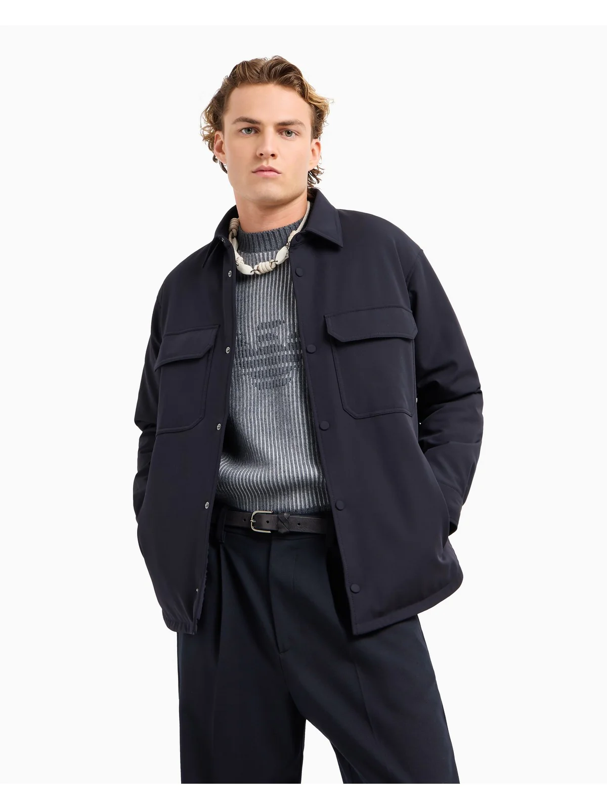 EMPORIO ARMANI Giubbino Uomo  6D1CN0 1NUBZ 0920 Blu - Image 3