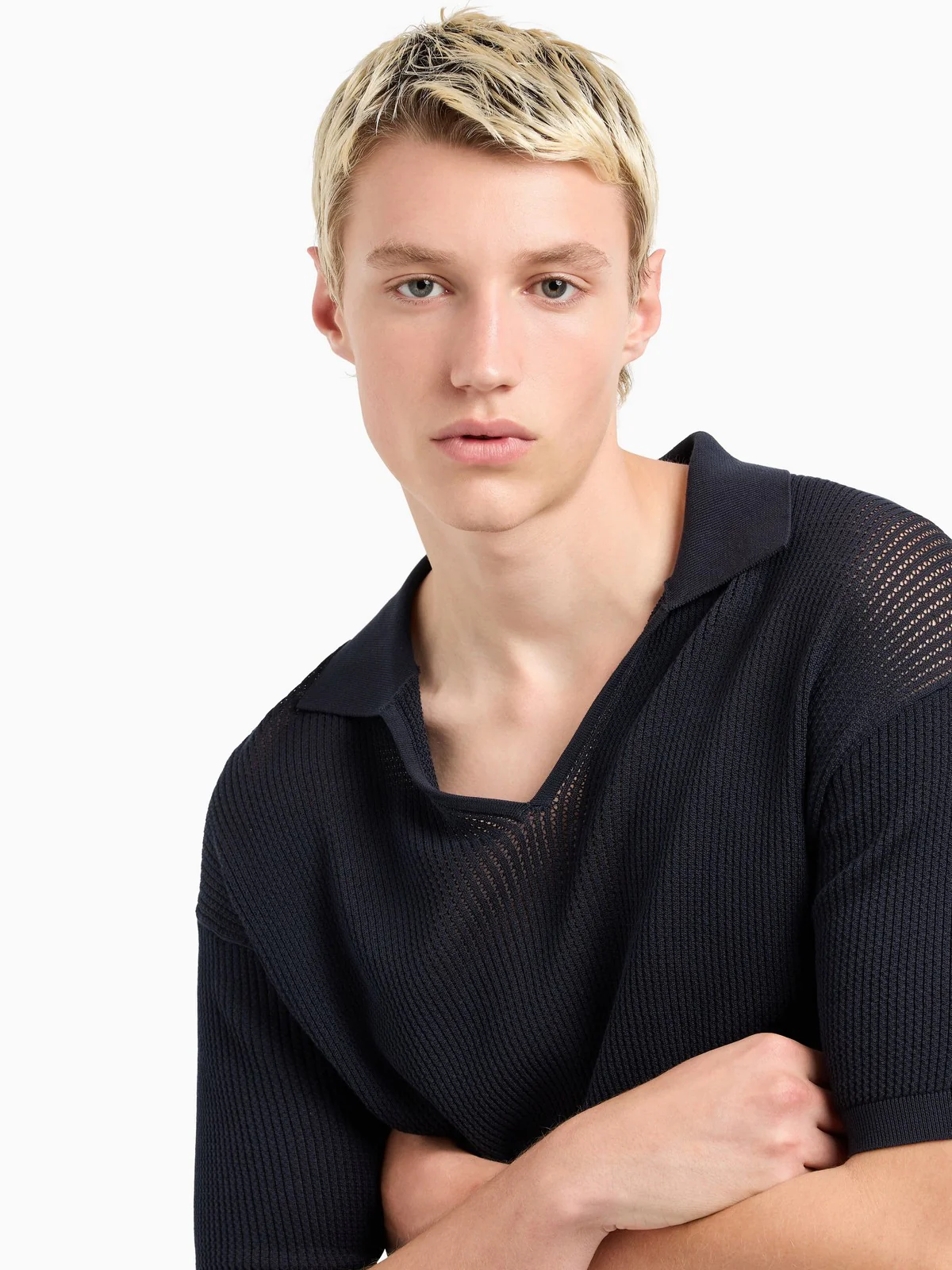 EMPORIO ARMANI Maglia Uomo  EM000863 AF14198 UB118 Blu - Image 5