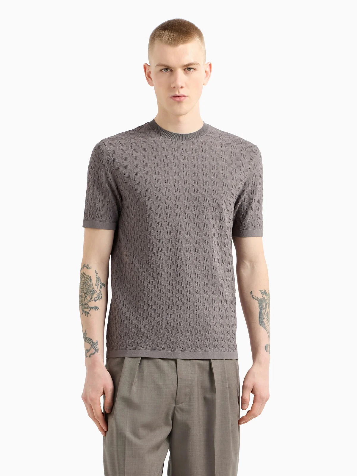EMPORIO ARMANI Maglia Uomo  EM001564 AF14853 F8088 Grigio - Image 2