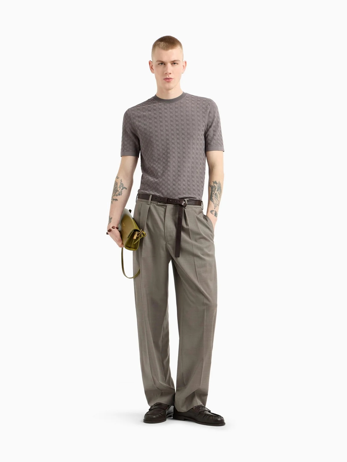 EMPORIO ARMANI Maglia Uomo  EM001564 AF14853 F8088 Grigio - Image 3