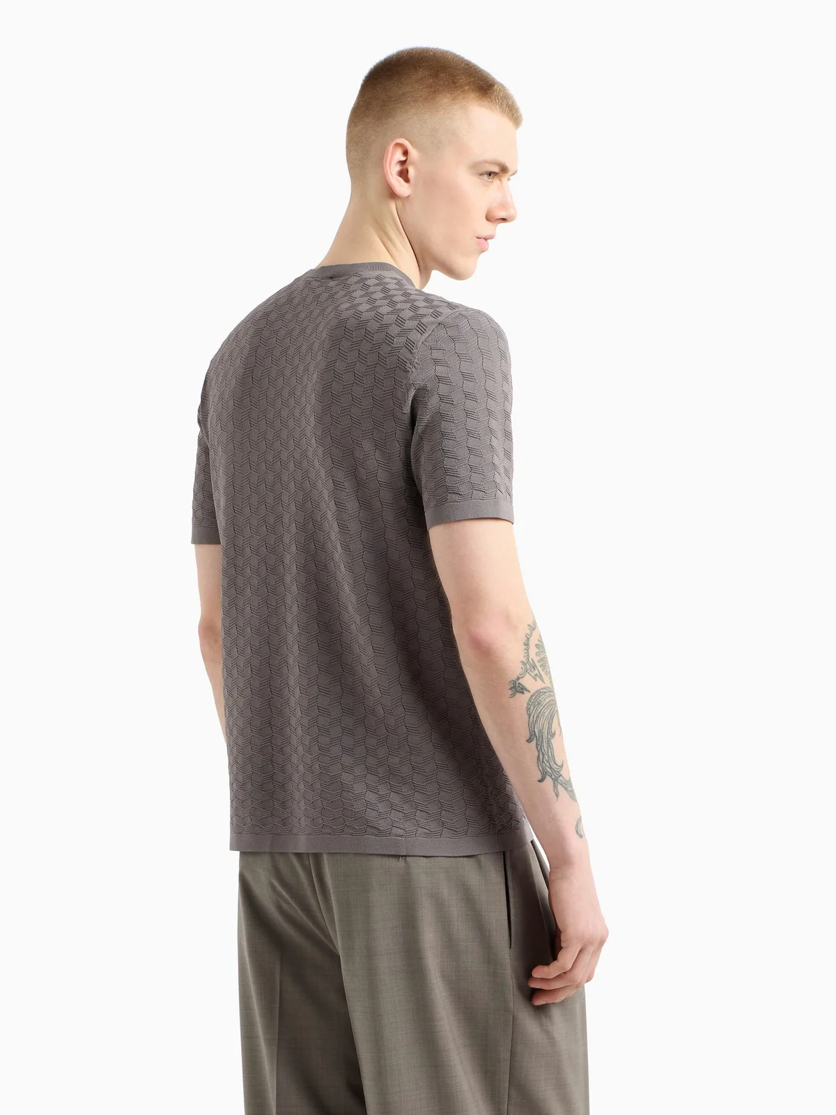 EMPORIO ARMANI Maglia Uomo  EM001564 AF14853 F8088 Grigio - Image 4