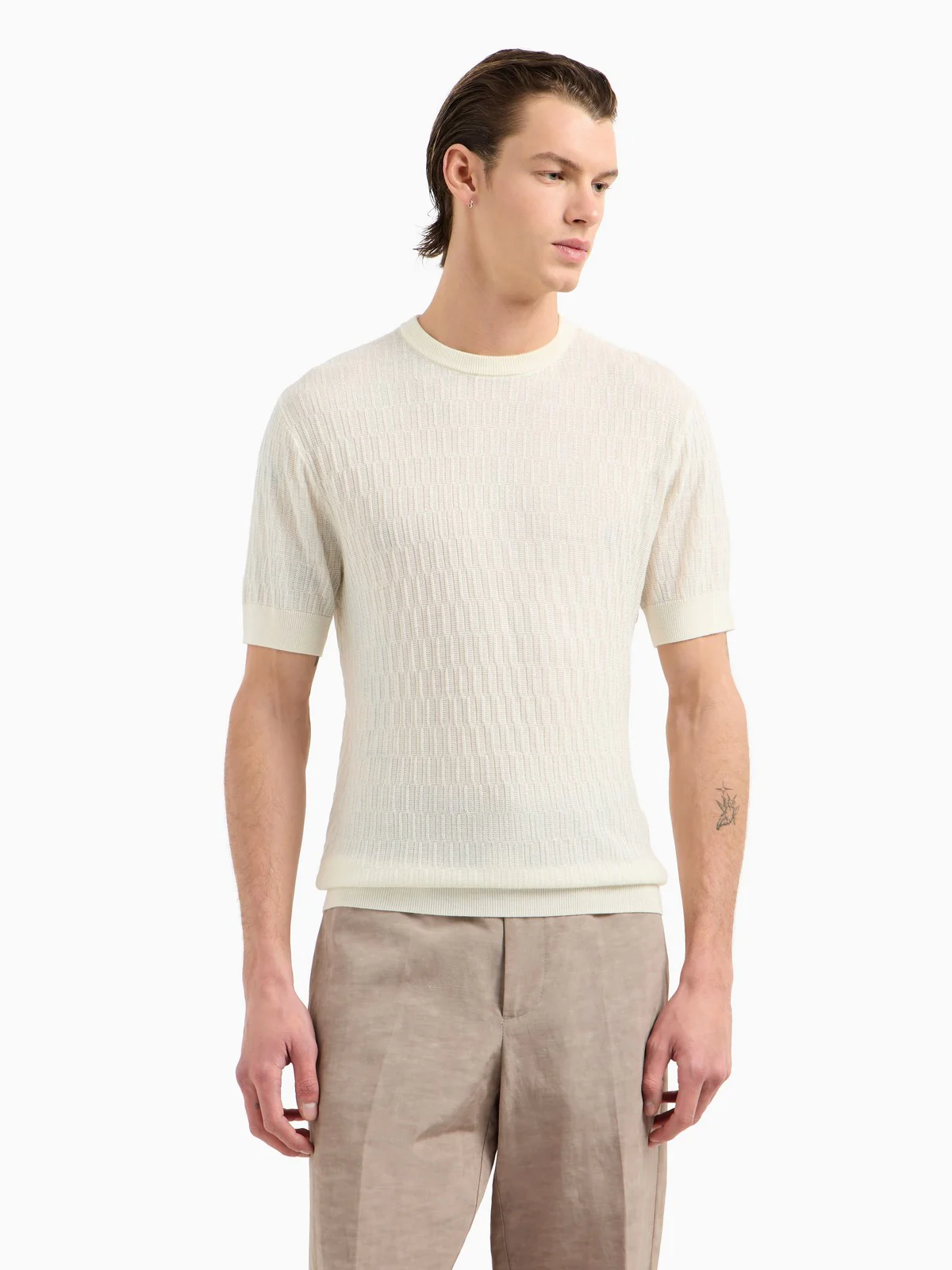 EMPORIO ARMANI Maglia Uomo EM001568 AF14854 F1062 Beige - Image 2