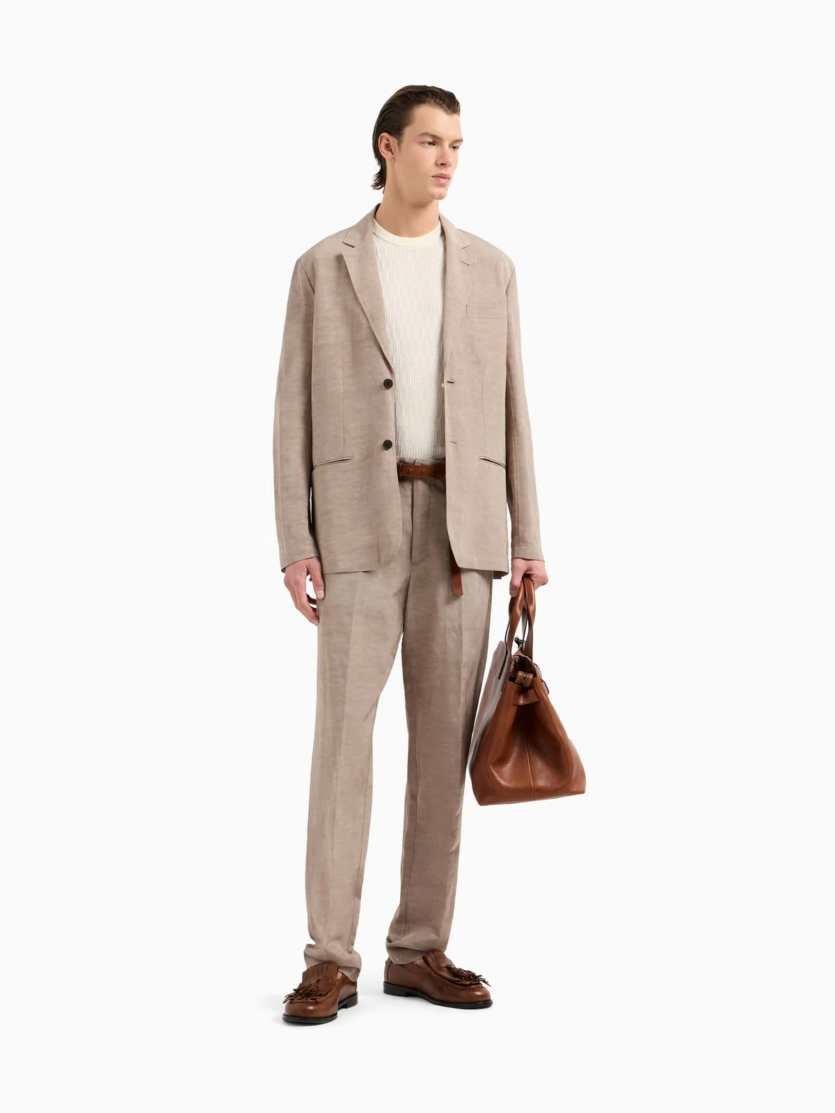 EMPORIO ARMANI Maglia Uomo EM001568 AF14854 F1062 Beige - Image 3