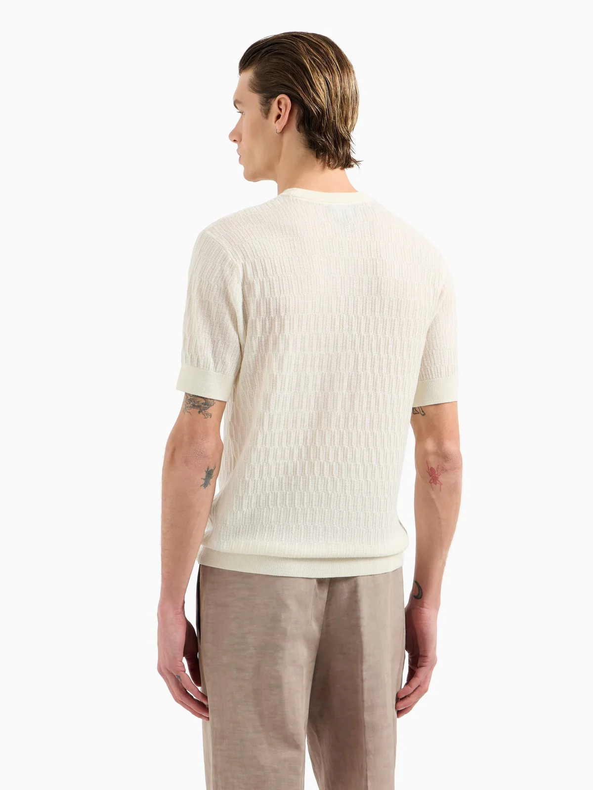 EMPORIO ARMANI Maglia Uomo EM001568 AF14854 F1062 Beige - Image 4