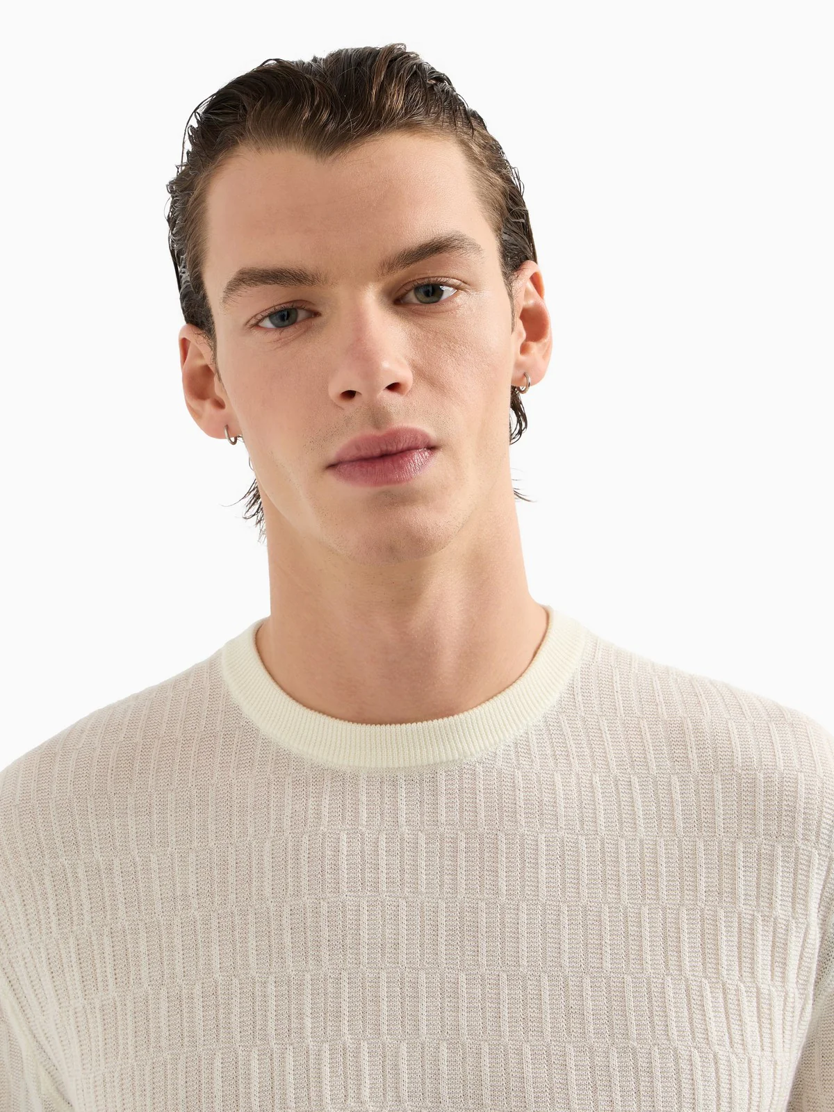 EMPORIO ARMANI Maglia Uomo EM001568 AF14854 F1062 Beige - Image 5