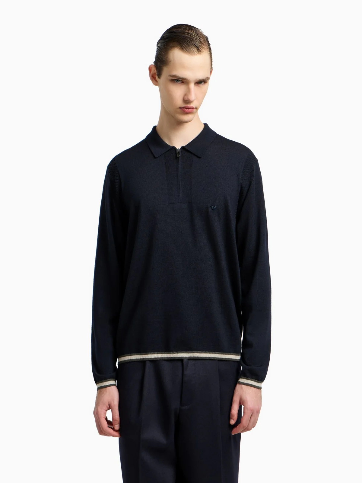 EMPORIO ARMANI Maglione Uomo  EM001512 AF14158 UB118 ICONICO 0920 BLU NAVY EA - Image 3
