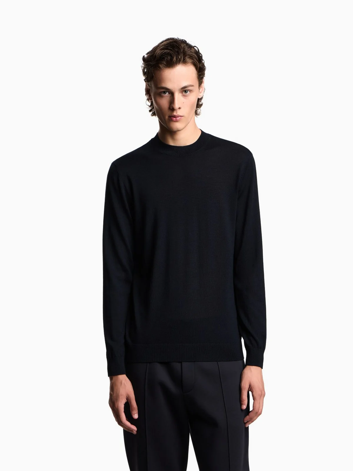 EMPORIO ARMANI Maglione Uomo  EM001957 AF14114 UB118 ICONICO 0920 BLU NAVY EA - Image 3