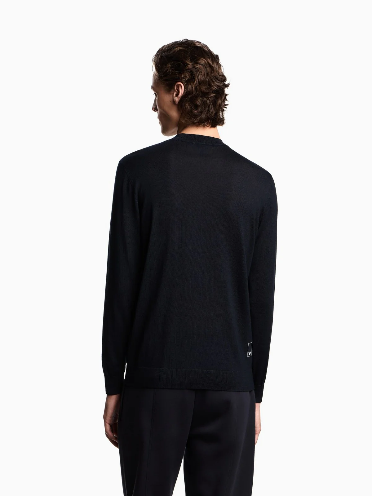 EMPORIO ARMANI Maglione Uomo  EM001957 AF14114 UB118 ICONICO 0920 BLU NAVY EA - Image 4