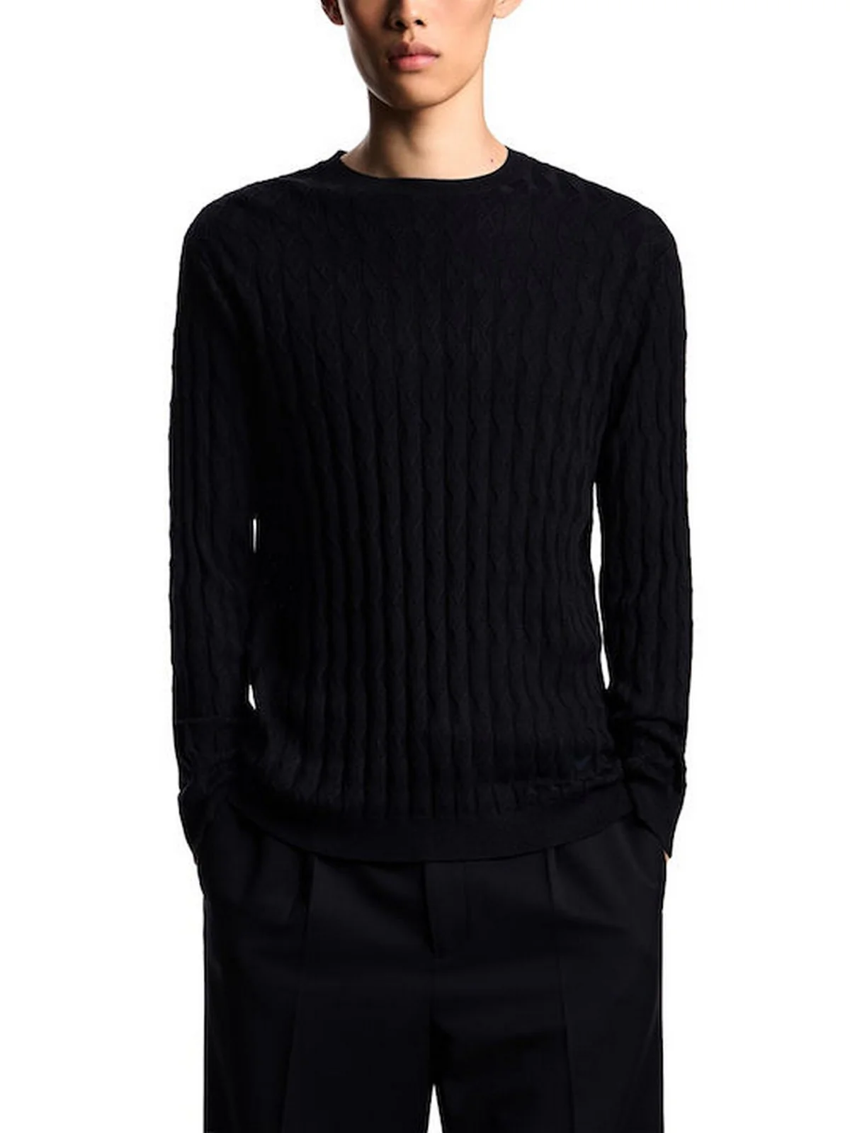 EMPORIO ARMANI Maglione Uomo  EM003507 AF14854 UC001 BLACK BEAUTY - Image 3