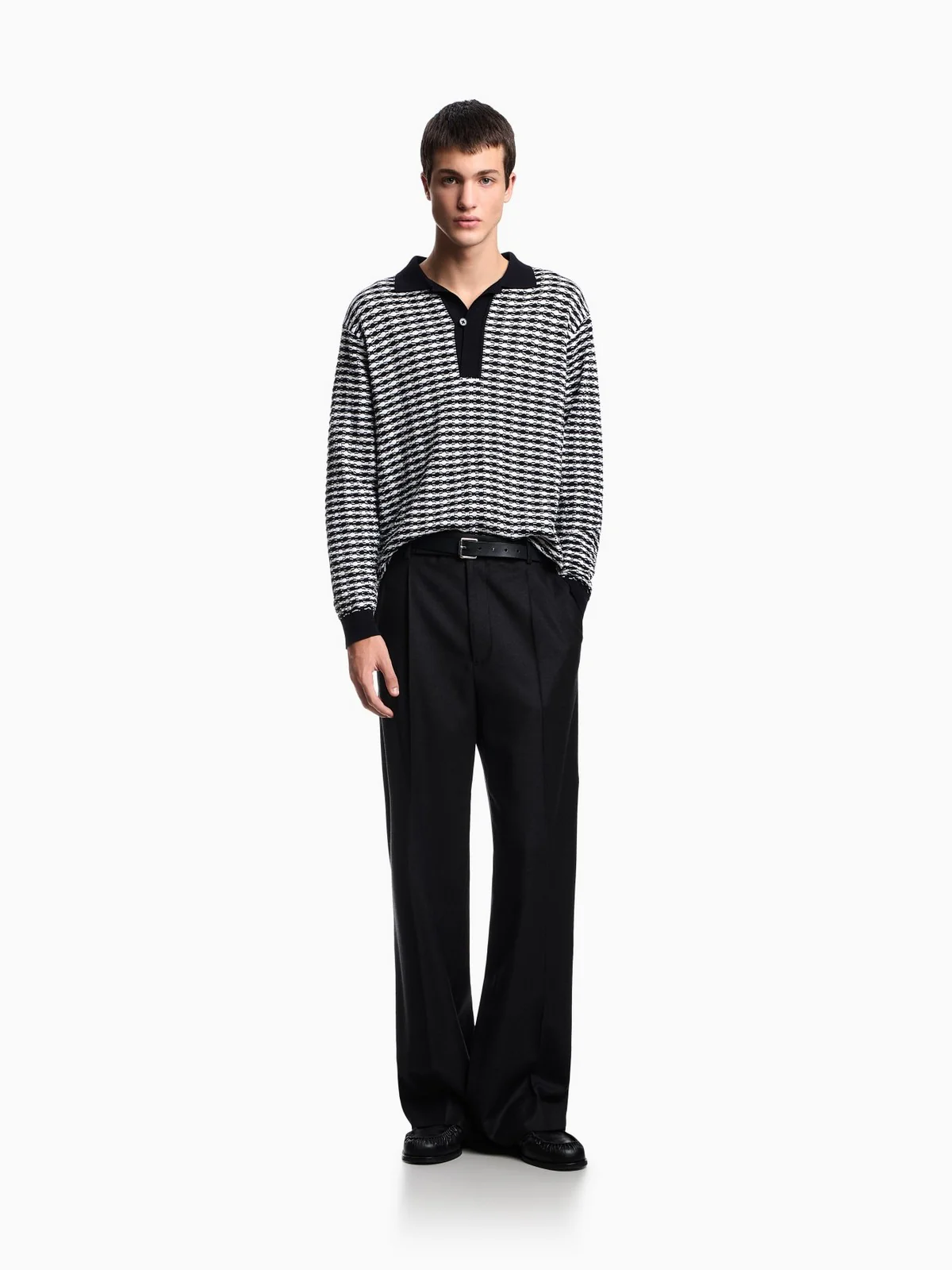 EMPORIO ARMANI Maglione Uomo  EM003518 AF19833 F0015 WHITE/DARK BLUE - Image 5