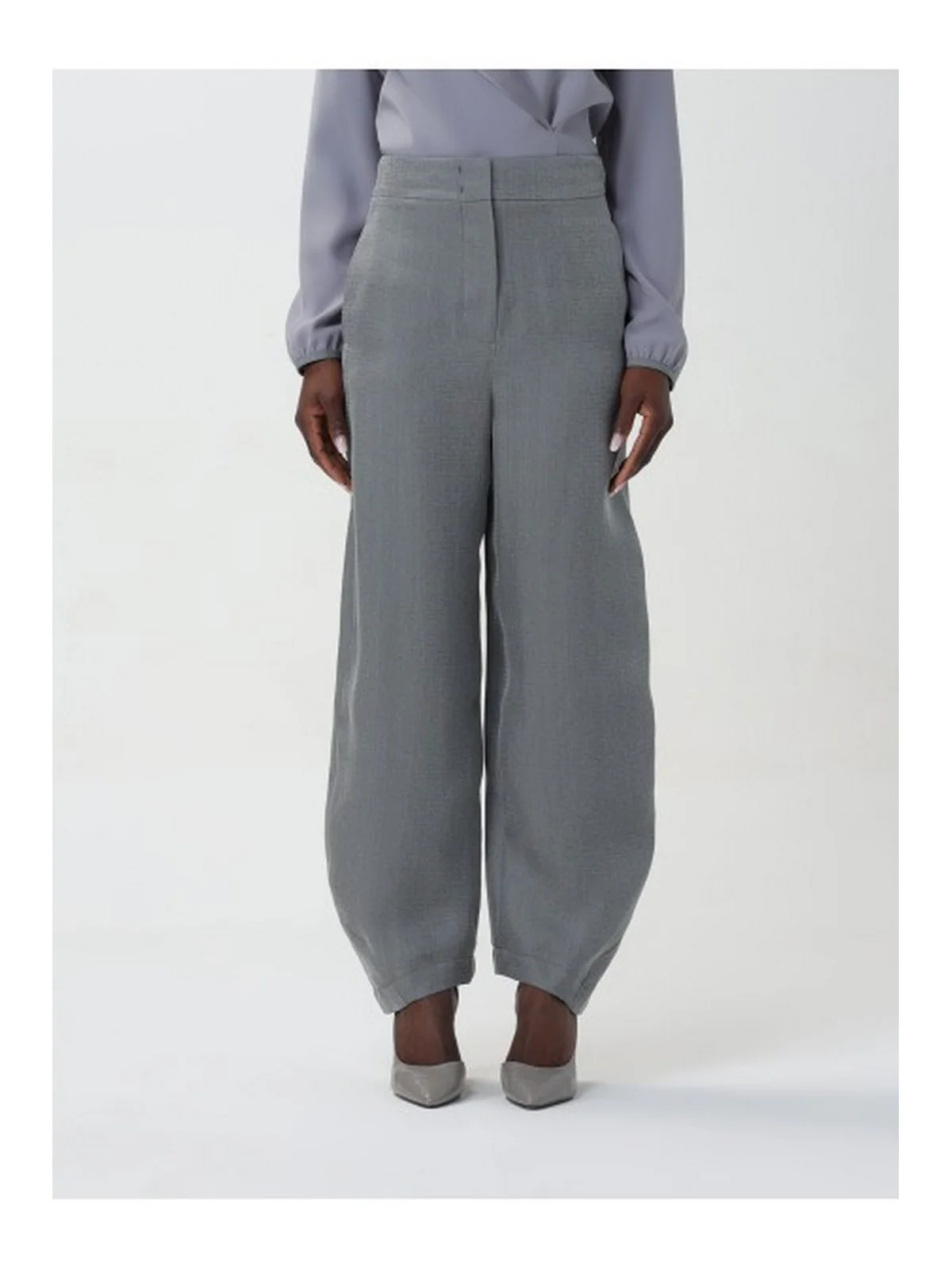 EMPORIO ARMANI Pantalone Donna E3NP28 F2114 016 Grigio - Image 4