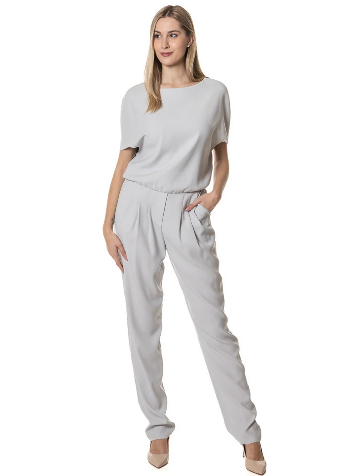 EMPORIO ARMANI Pantalone Donna  EW000834 AF10206 U8011 Grigio - Image 4