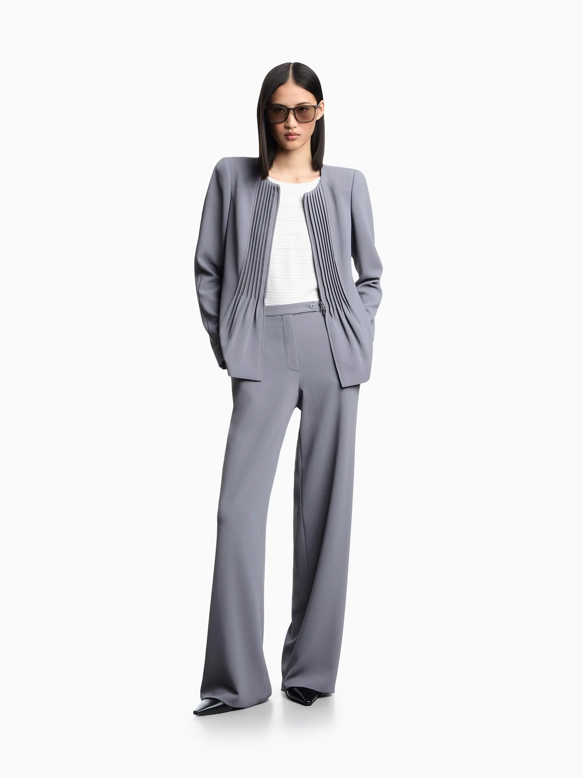 EMPORIO ARMANI Pantalone Donna  EW000851 AF12514 U8047 Grigio - Image 2
